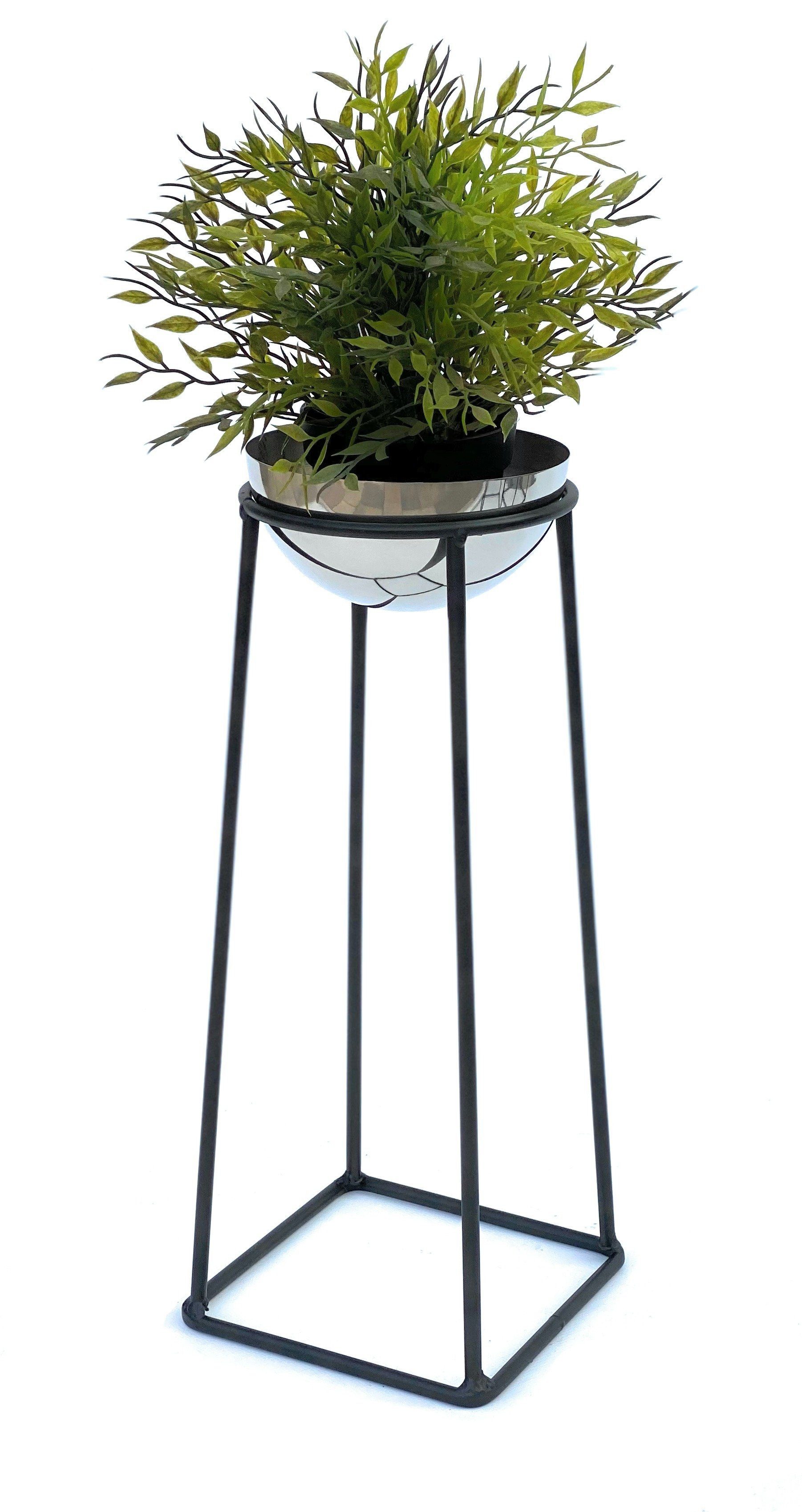 DanDiBo Blumenständer Metall mit Topf Schwarz günstig online kaufen