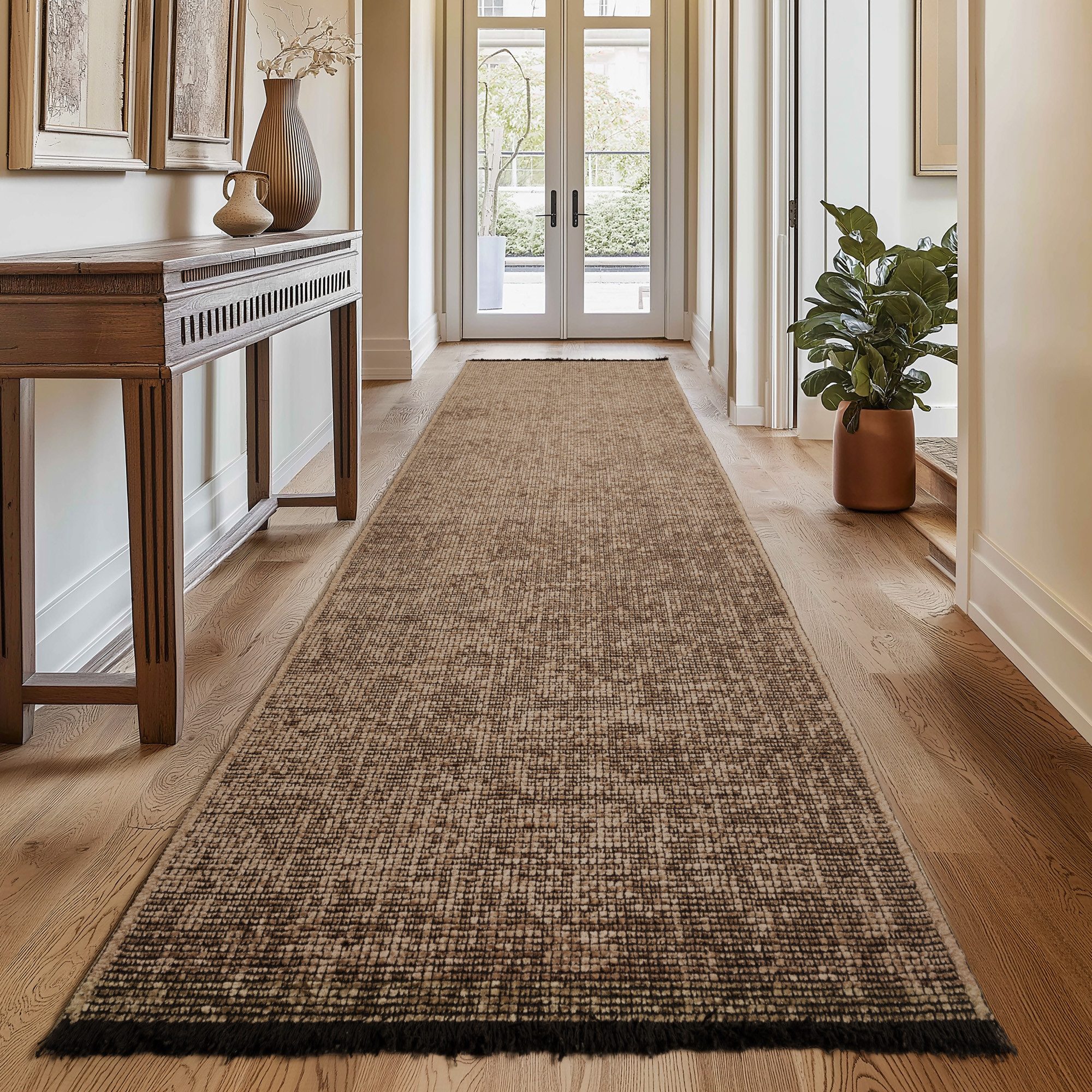 SIMPEX24 Teppich Boho Design, Läufer, Höhe: 7 mm, Baumwolle, Waschbarer Tep günstig online kaufen