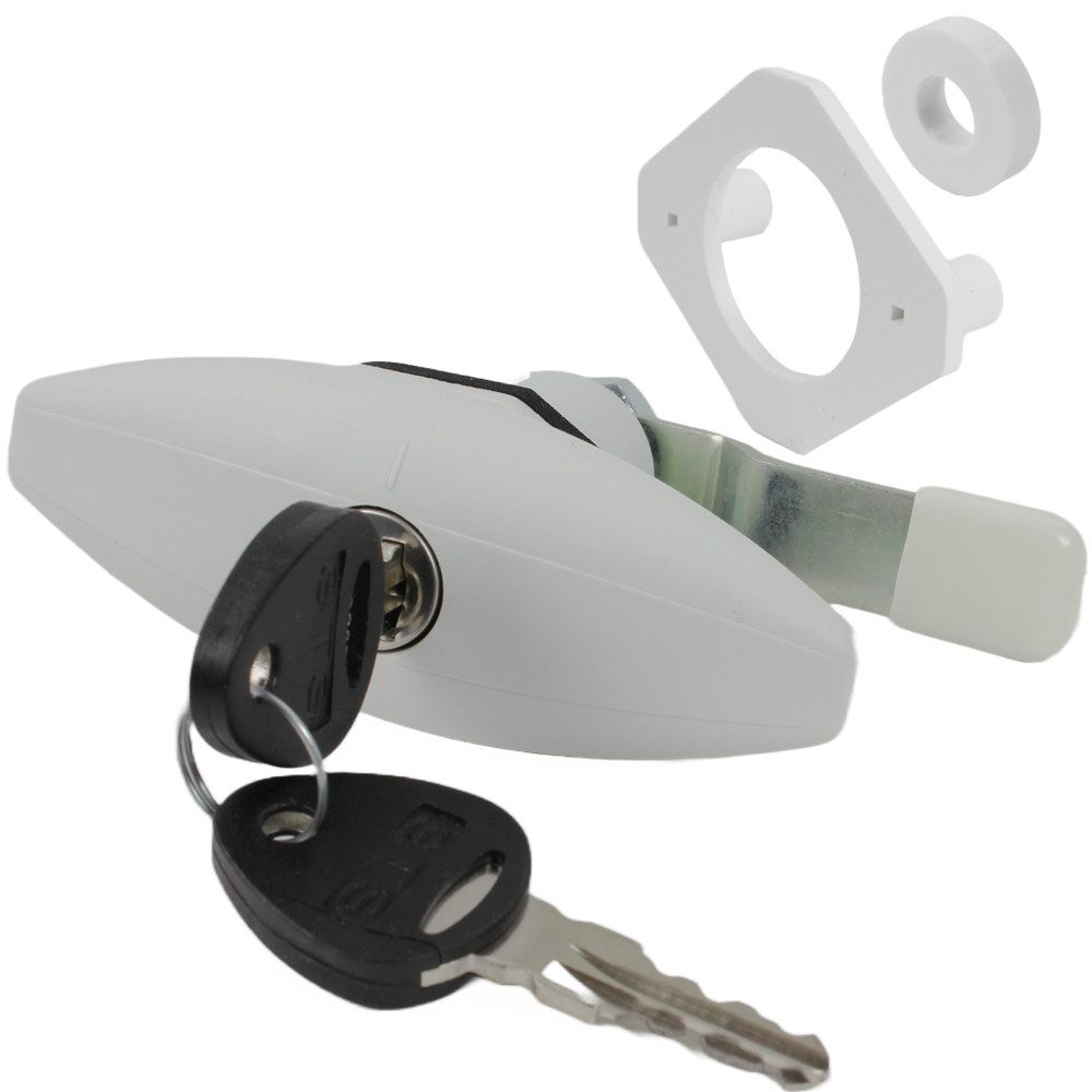 Aufschraubschloss STS Push lock Klappenschloss Ellipse groß Wohnmobil Caravan Boot