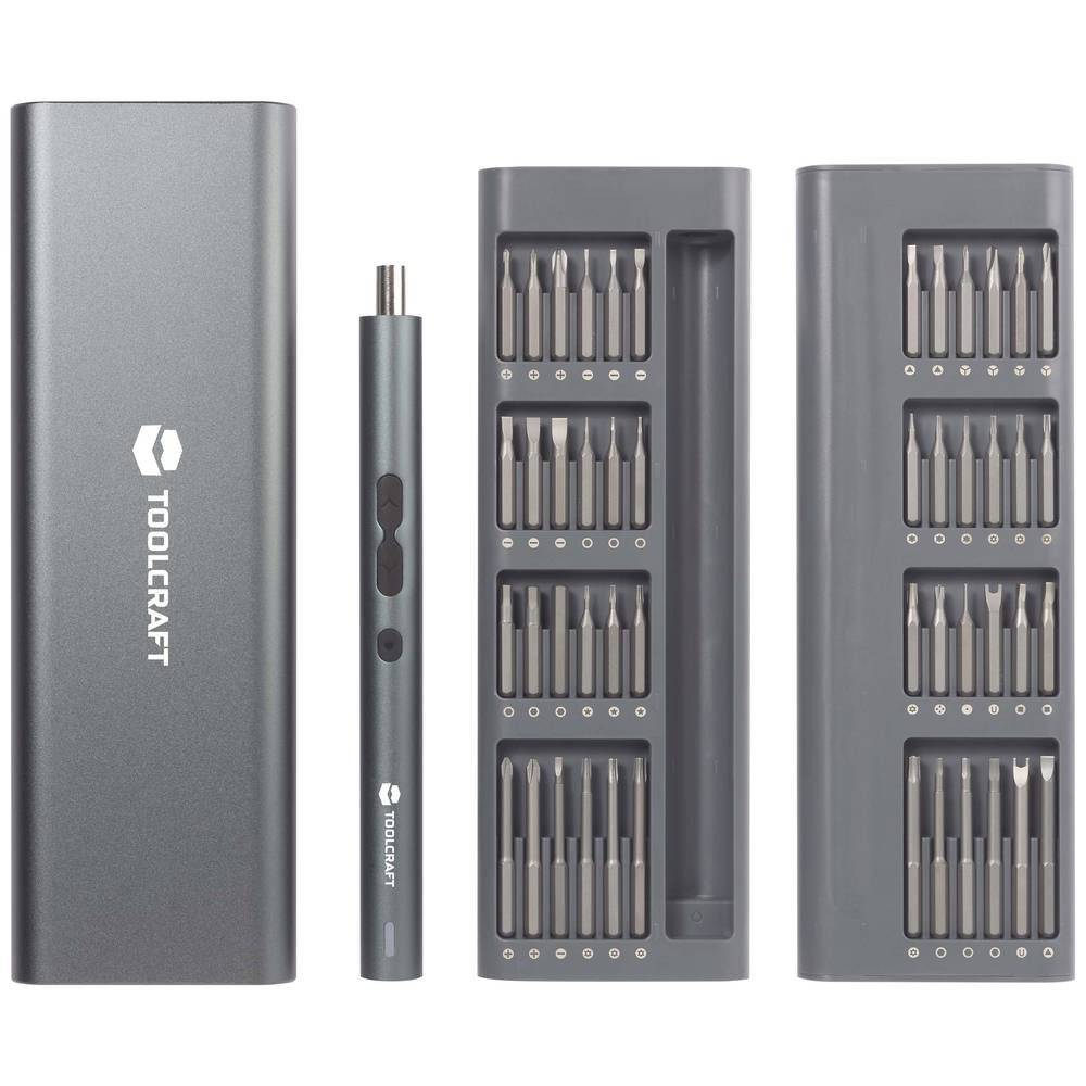 TOOLCRAFT Akku-Schrauber E-Schraubendreher Set 62 Tlg TO-9610278, inkl. Lad günstig online kaufen