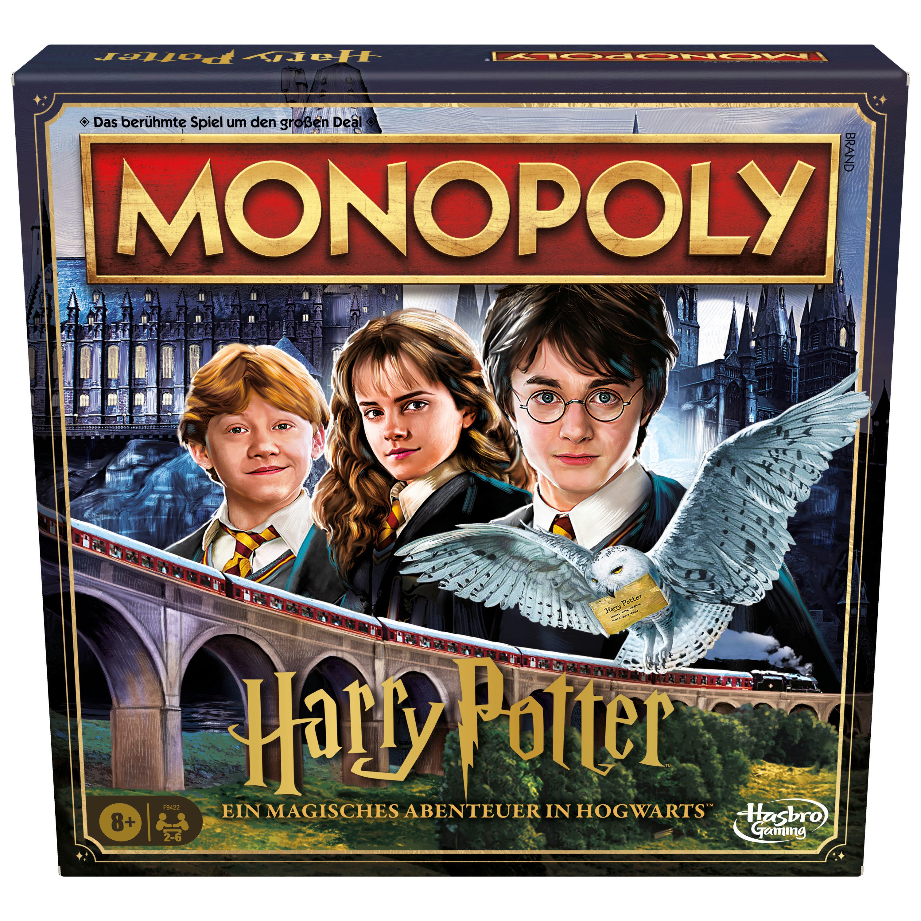Hasbro Spiel Monopoly - Harry Potter, Brettspiel, DEUTSCHE VERSION