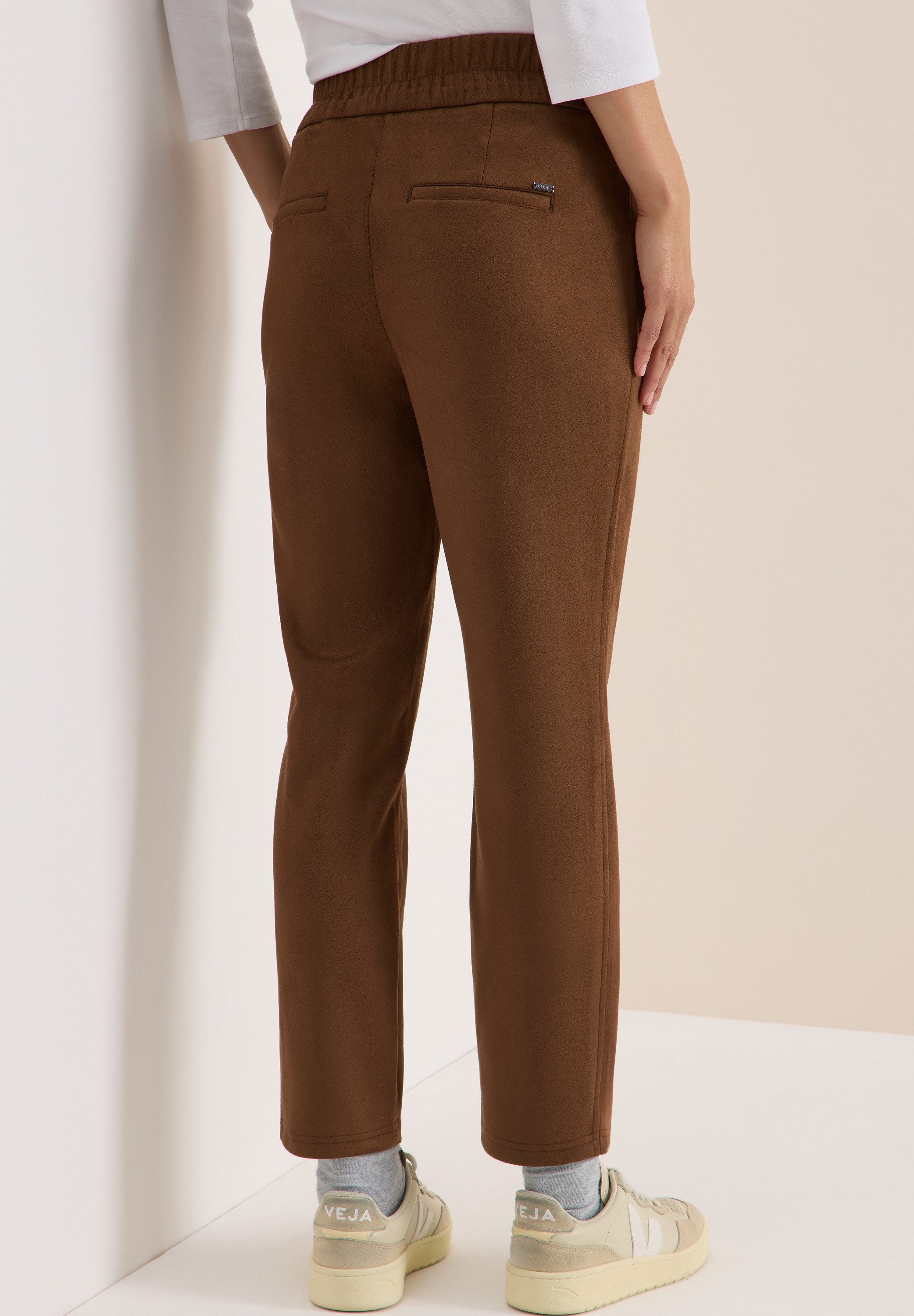 CECIL Stoffhose Style Tracey Velours-Look, mit günstig online kaufen