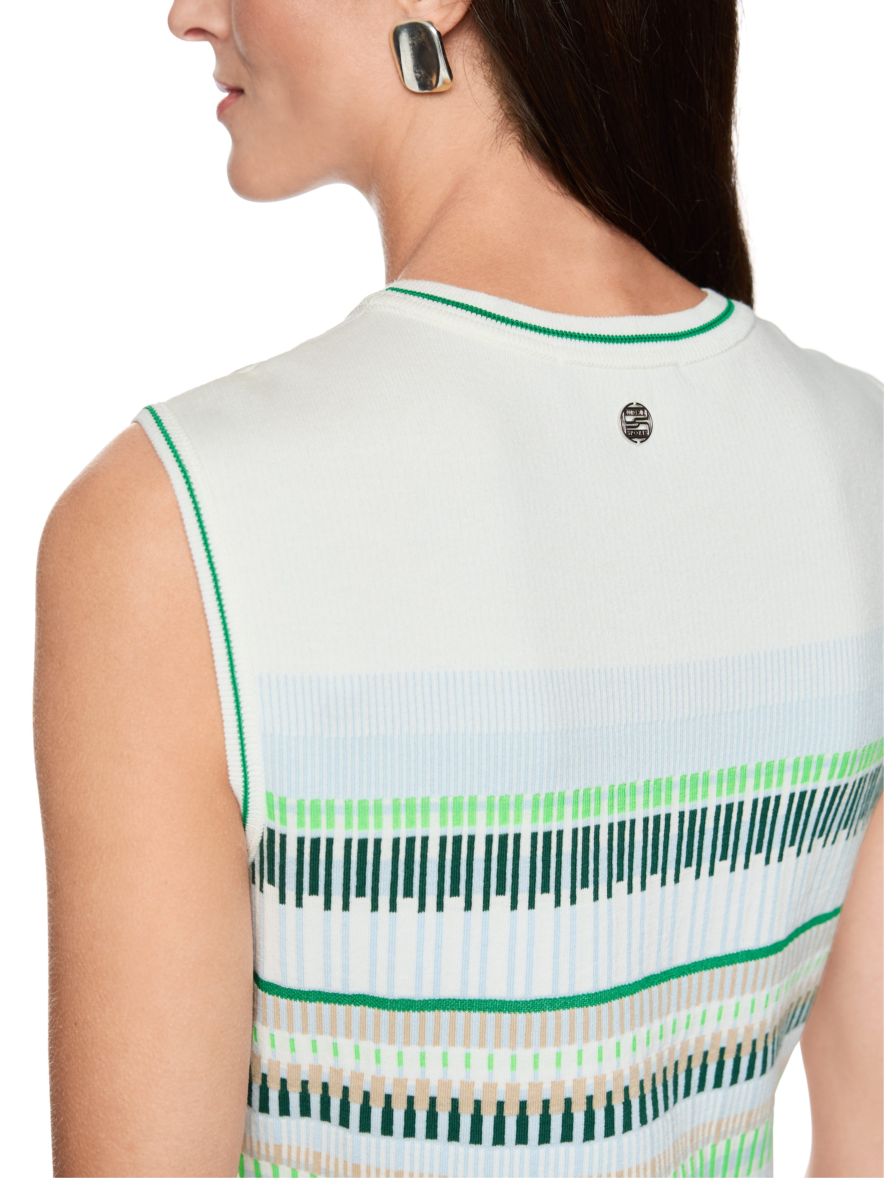 Marc Cain Strickkleid City Vibing Premium Damenmode Feinstrick, figurbetont, multicolor