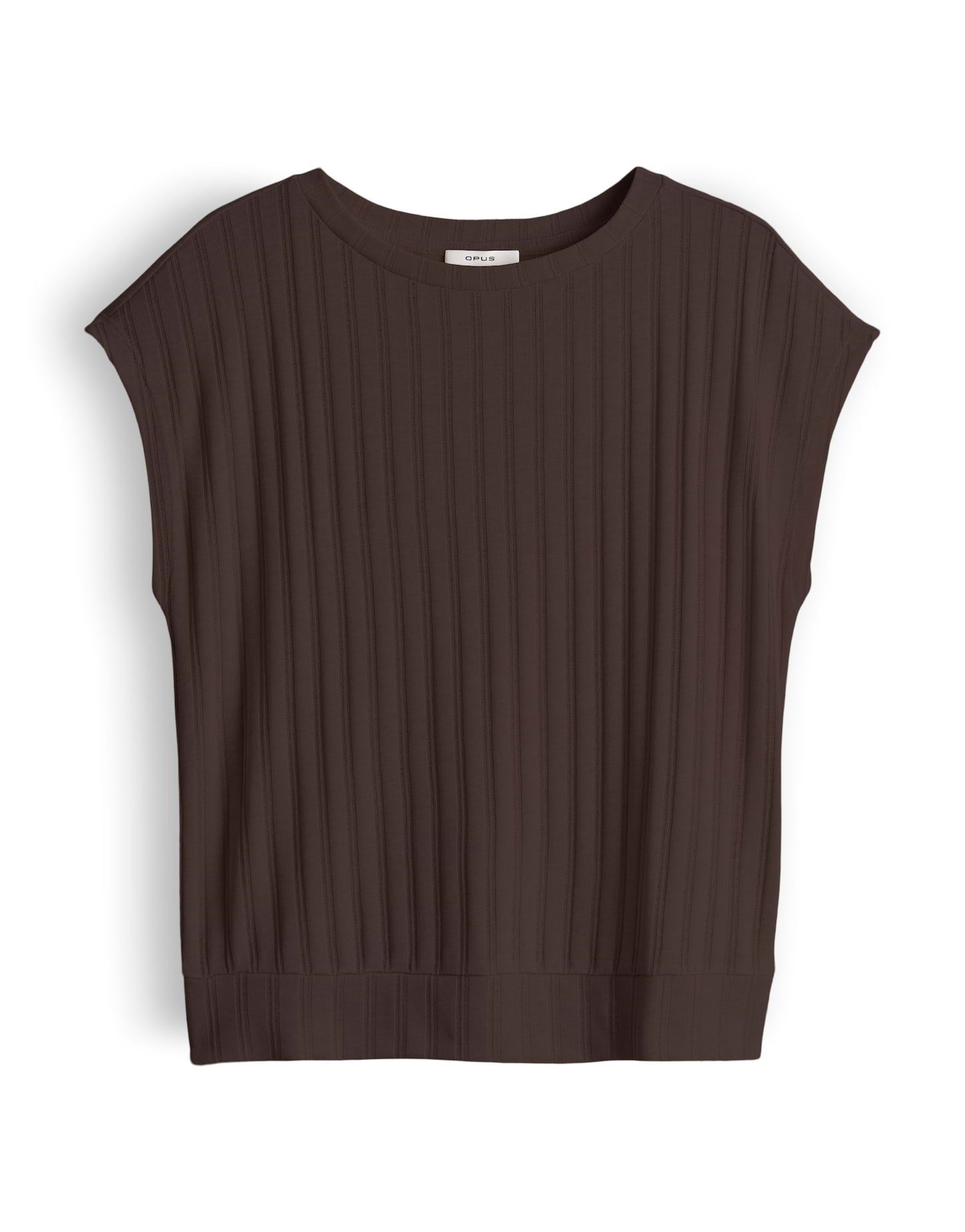 OPUS Kurzarmshirt Sapino aus Jersey mit Rippstruktur leichte Transparenz, weicher Griff, Casual – Bild 2 von 5