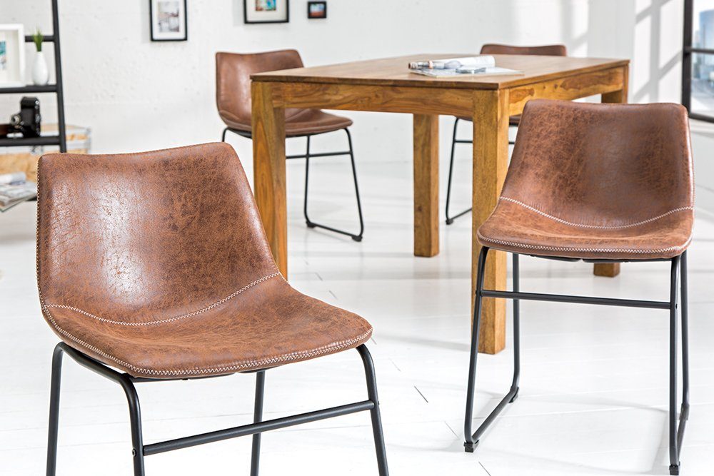 riess-ambiente Esszimmerstuhl DJANGO vintage braun, Esszimmer günstig online kaufen