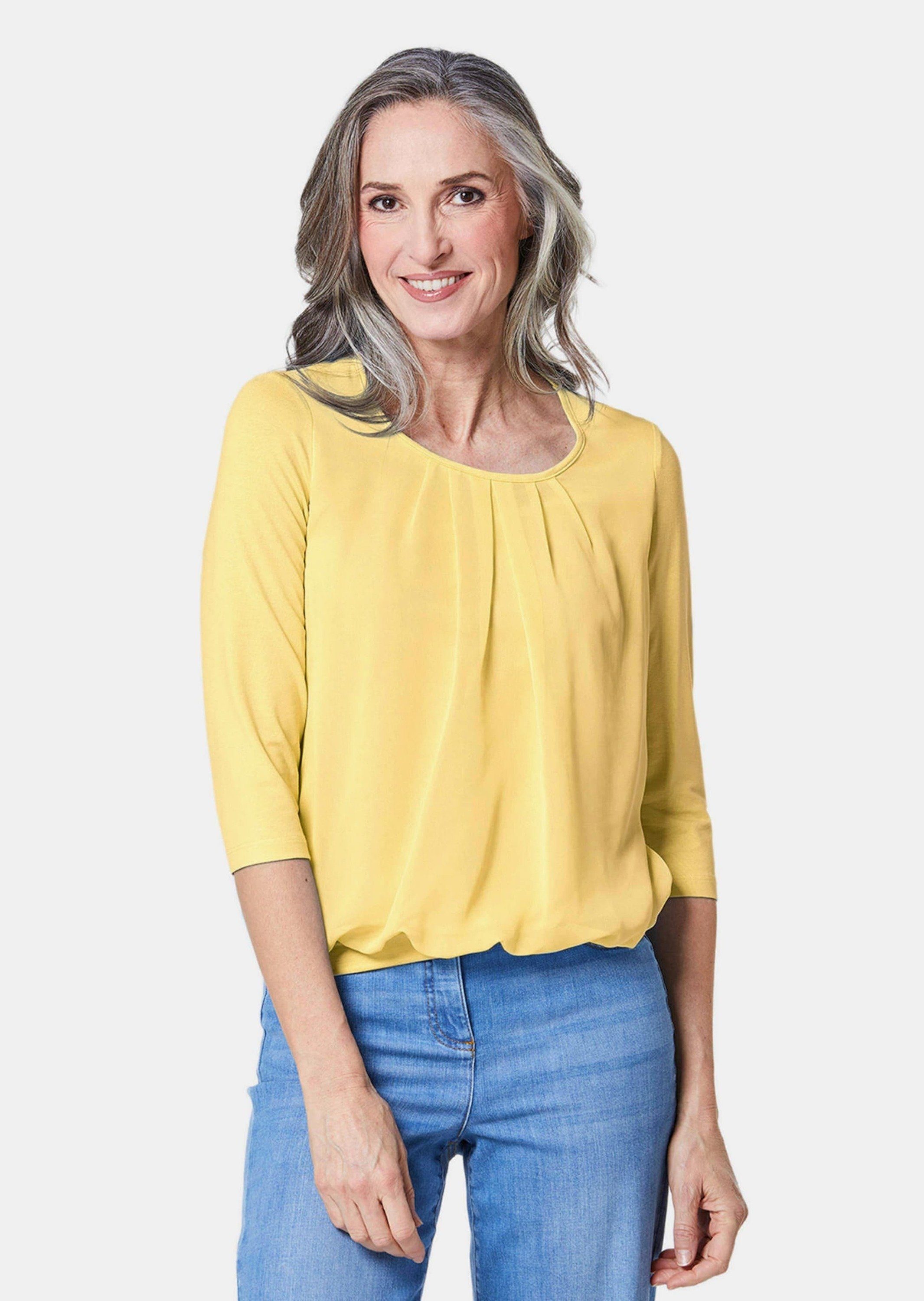 Shirtbluse Gepflegtes Shirt in eleganter Blusen-Optik