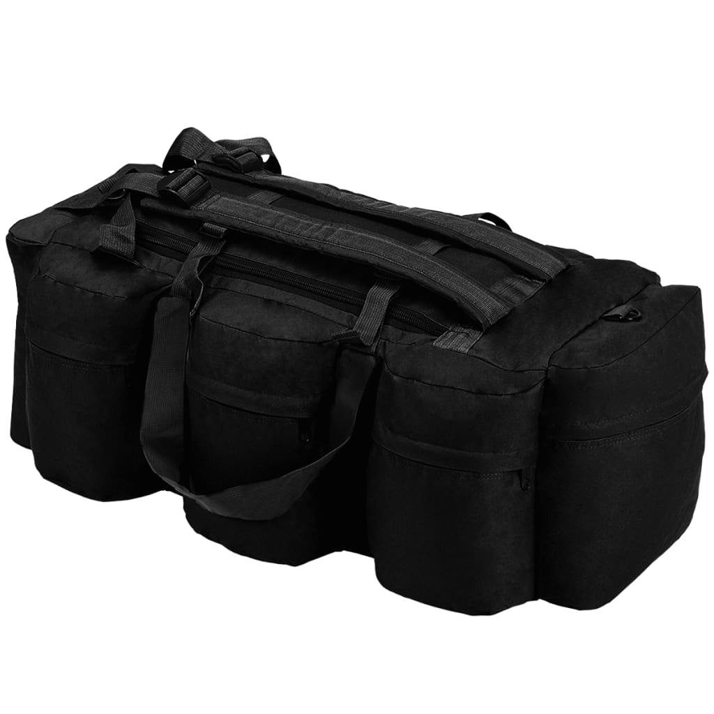 DOTMALL Reiserucksack 3-in-1 Seesack Reiserucksack 8 Schwarz mit 90L Aussentaschen