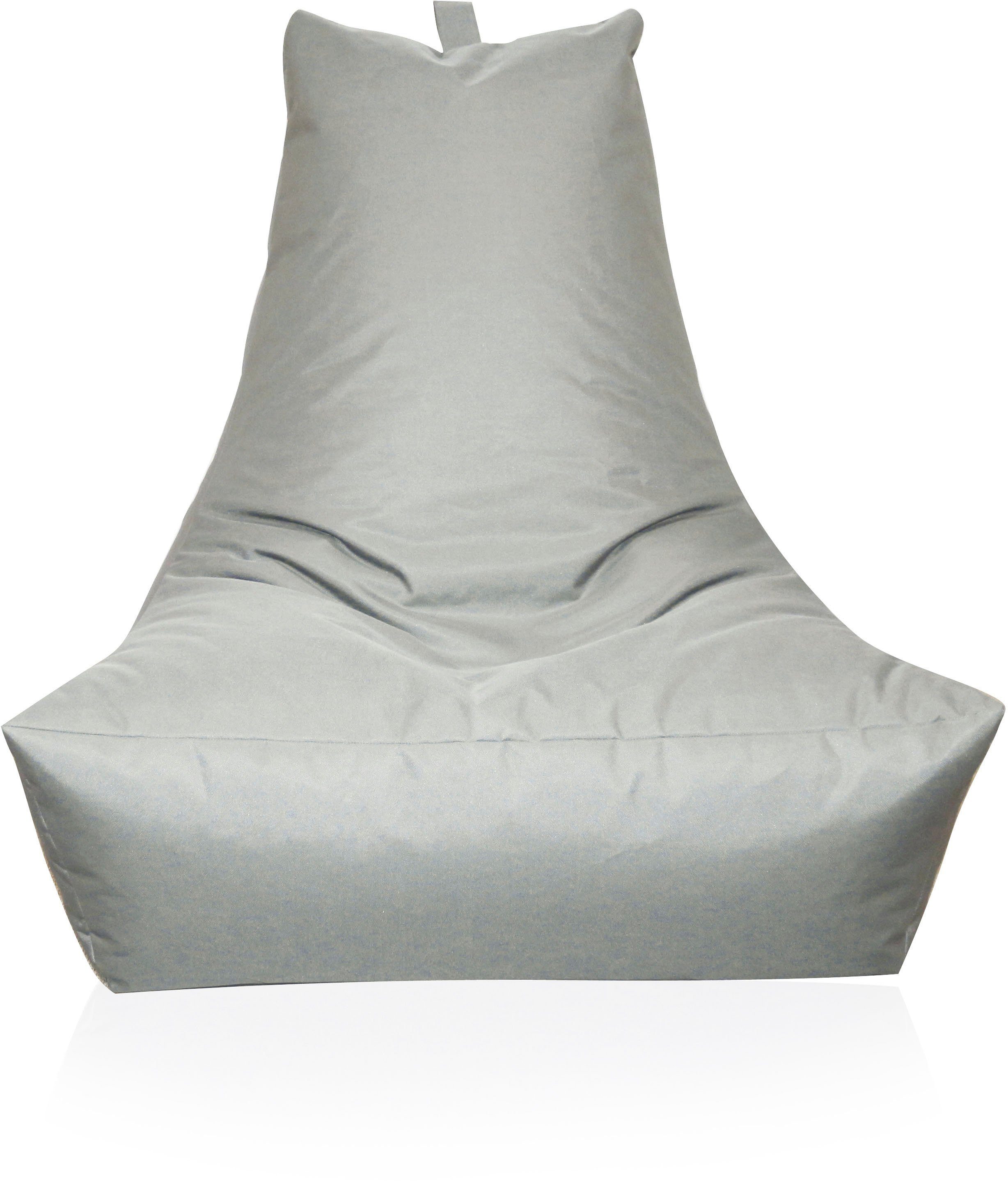 St) (1 silberfarben Lounge KiNZLER Sitzsack