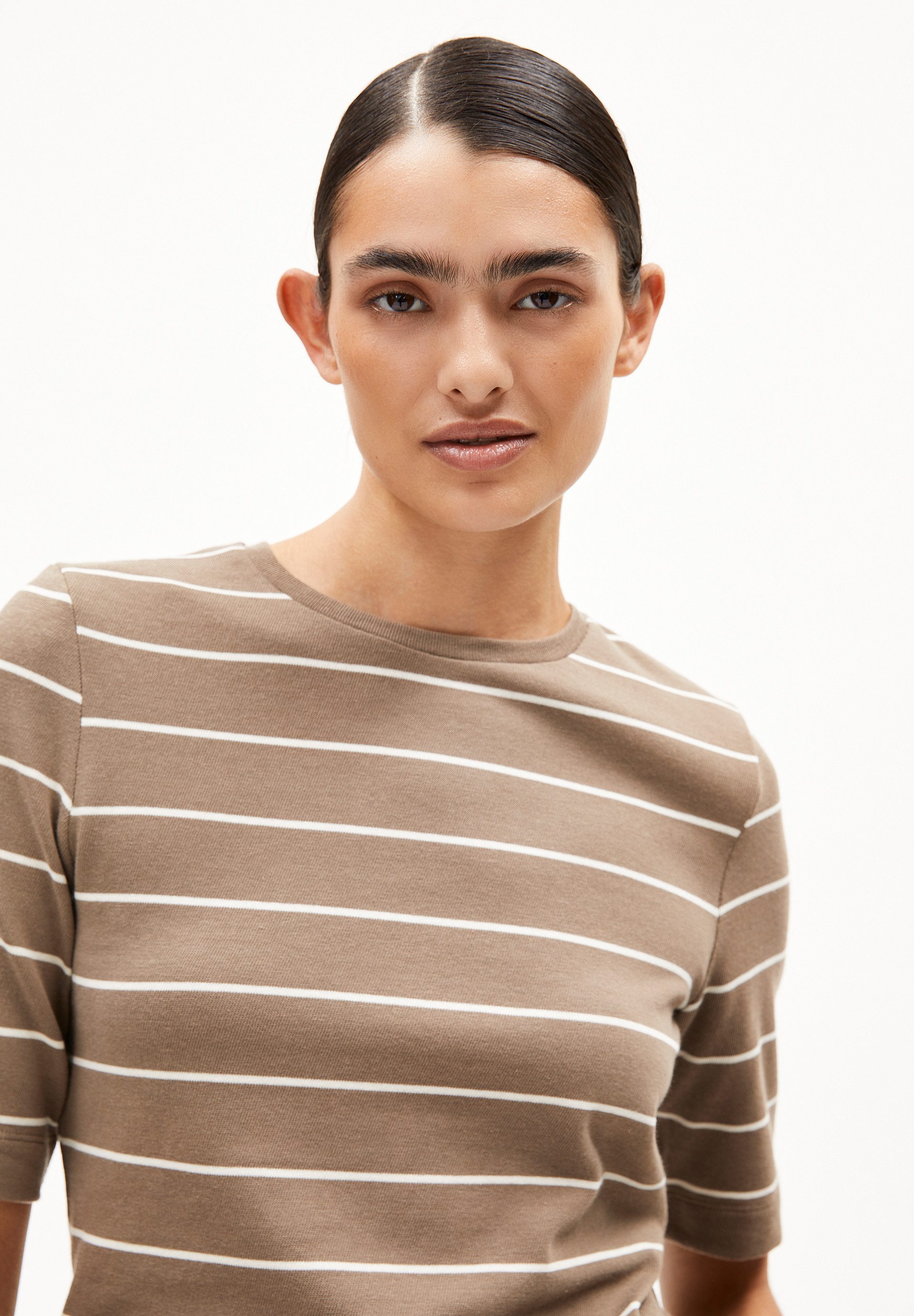 Armedangels T-Shirt JAANISARA FINE STRIPE T-Shirt aus Bio-Baumwoll Mix Slim Fit