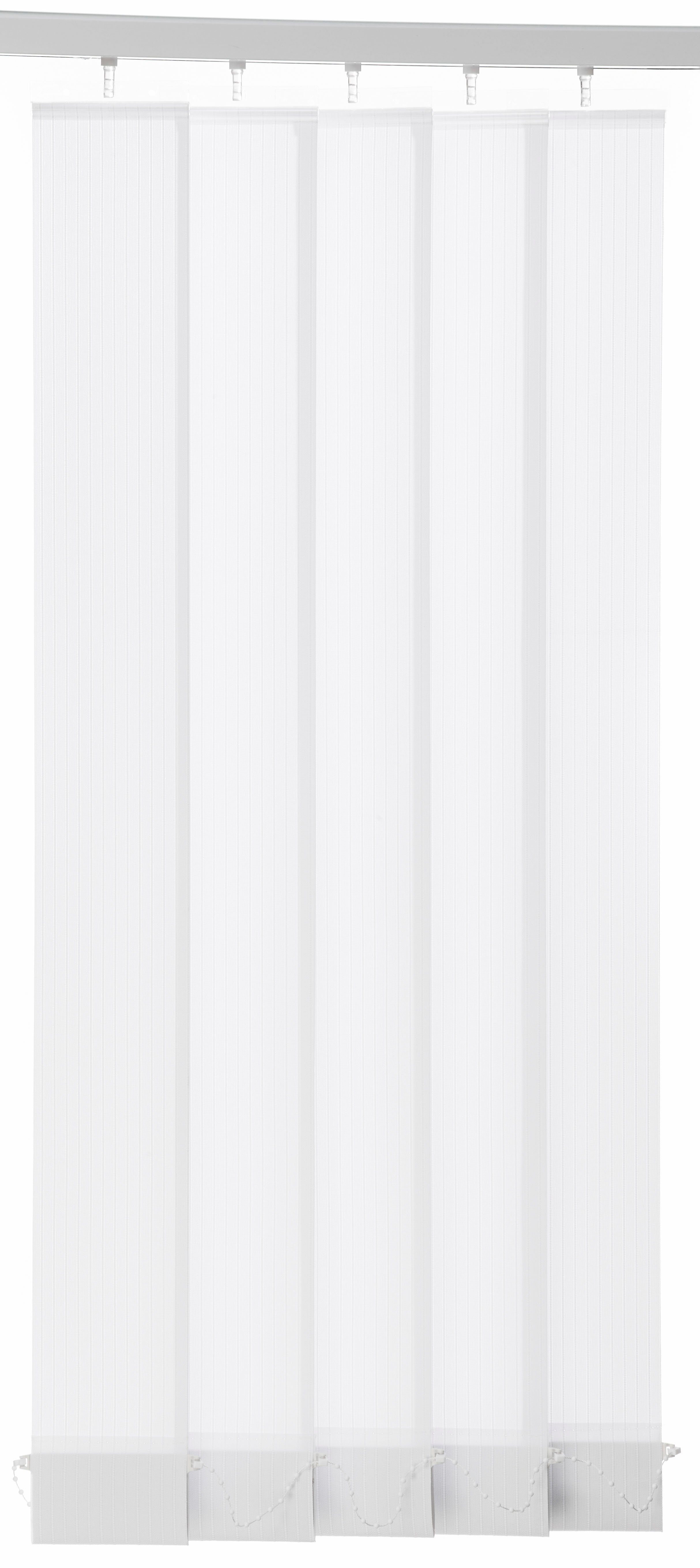 Lamellenvorhang Sophie, my home, Polyester, verschraubt antikweiß | weiß