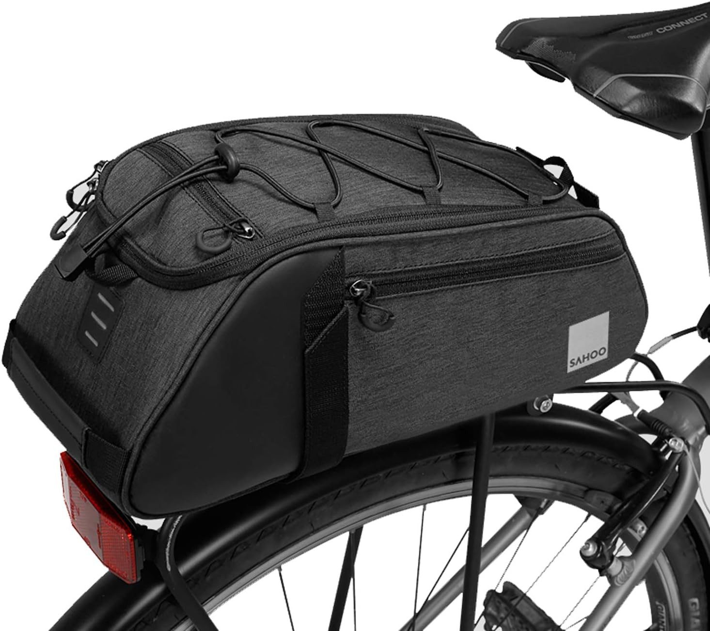 HEYHIPPO Fahrradtasche Fahrrad-Hecktasche, Gepäckträger-Reitstock- Kofferraumtasche, (Kofferraumtasche,Handgepäcktasche mit großem Fassungsvermögen), 7L/8L, wasserdicht, Polyester