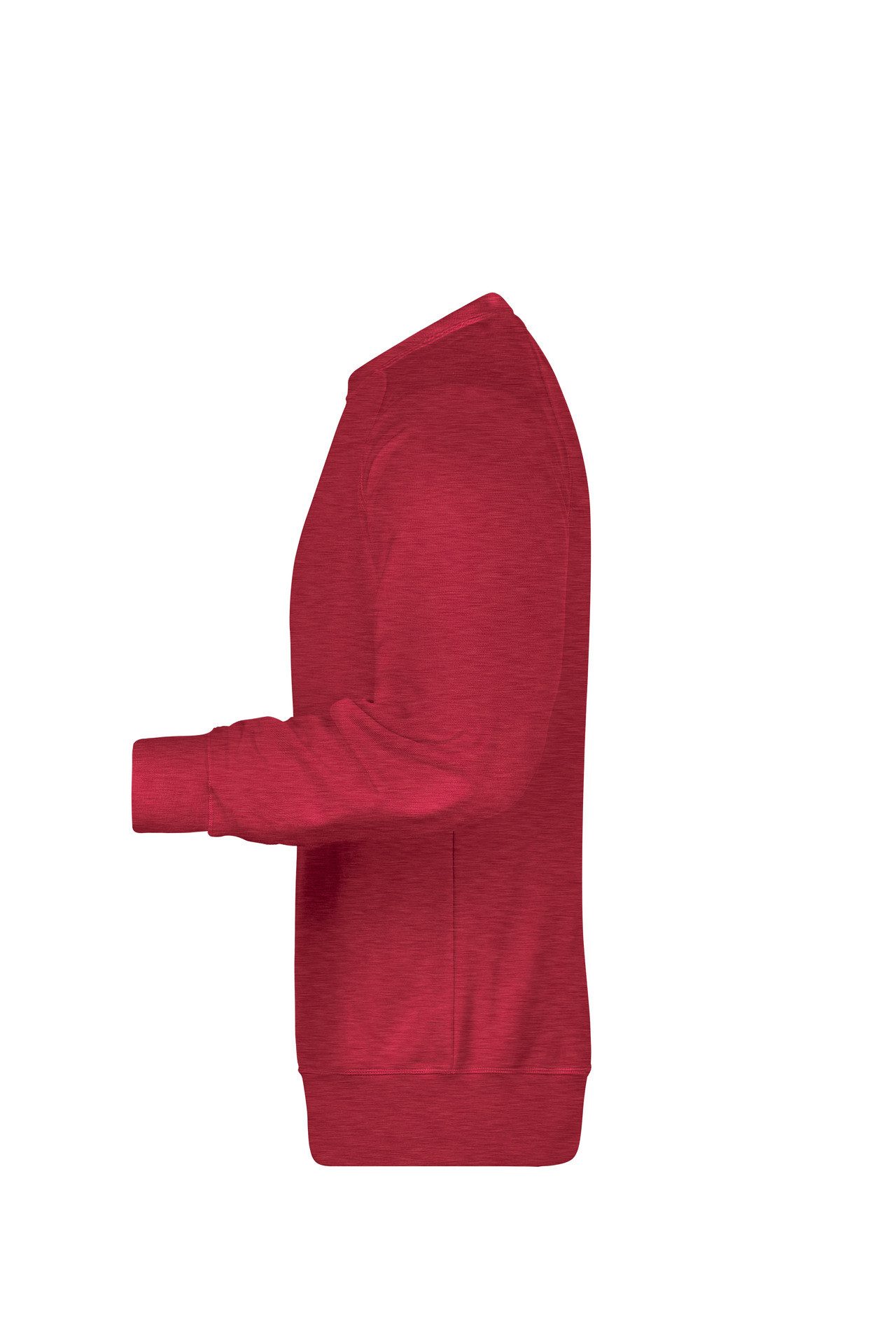 James & Nicholson Sweatshirt Herren Sweatshirt im Raglanschnitt aus Bio-Baumwolle 8022 Kragen und Armbündchen mit Elasthan