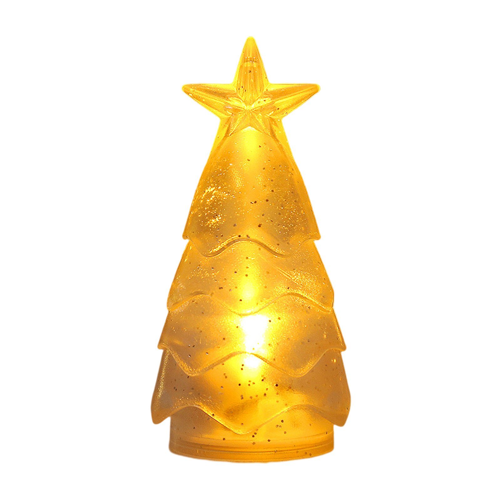 Weihnachtsbaum-Nachtlicht Hochzeitsfest Kerzenlicht, Dekoration Dekorationen Elektronisches Rutaqian D, Stück Atmosphärenbeleuchtung Desktop 4 Nachtlicht