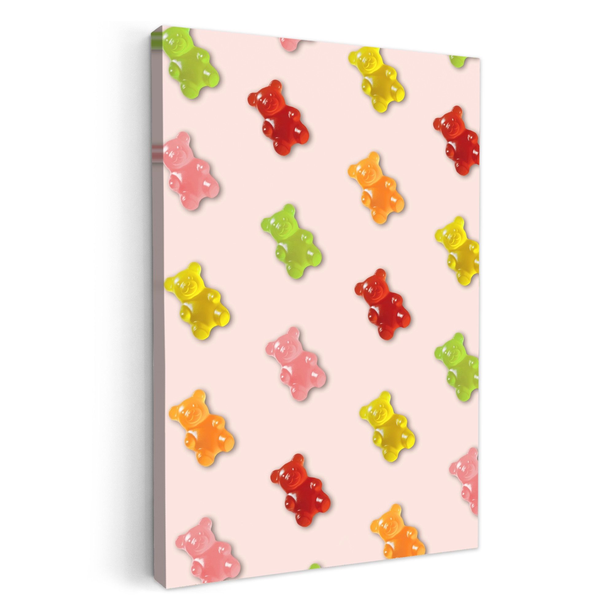 OneMillionCanvasses® Leinwandbild Farbe - Gummibärchen - günstig online kaufen