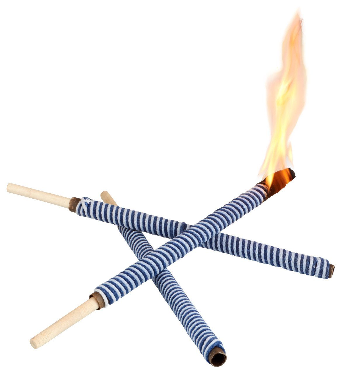 favorit Formkerze Favorit Handfackel 3er Pack blau-weiß günstig online kaufen