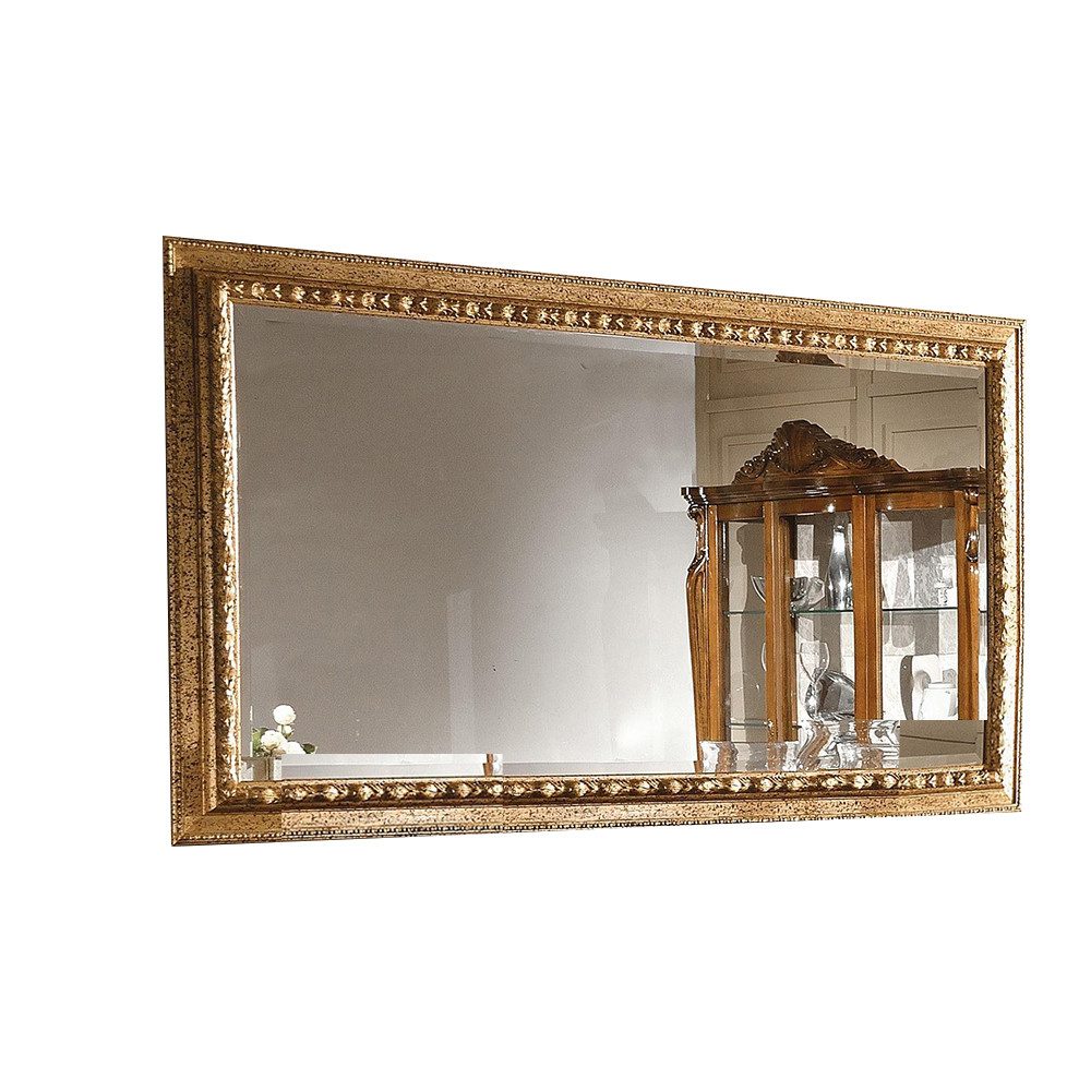 JVmoebel Wandspiegel Gold Spiegel Design luxus xxl Wandspiegel Holz Rahmen, Made in Europa