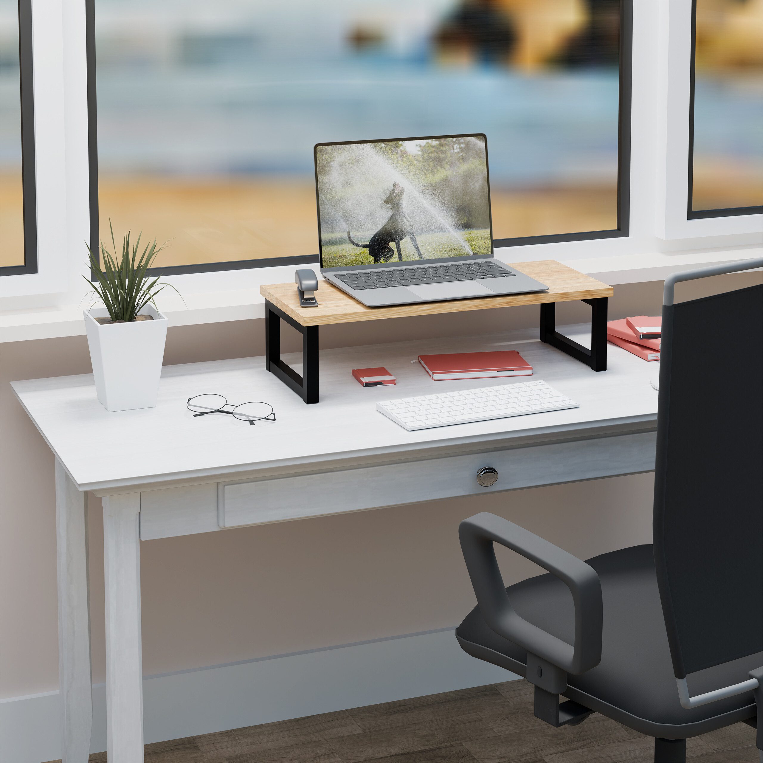 relaxdays Monitorständer im Industrial-Design, (1-tlg., XL) – Bild 2 von 5