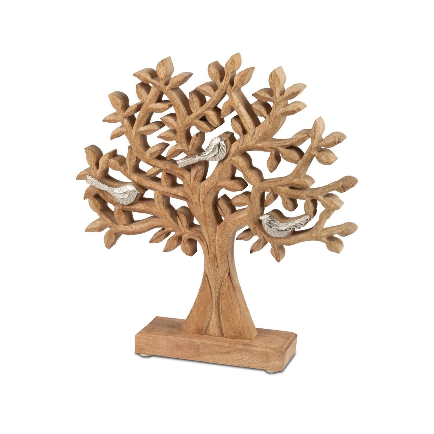 formano Skulptur Alu Mangoholz, auf Sockel, Natur, Baum, H: 28cm