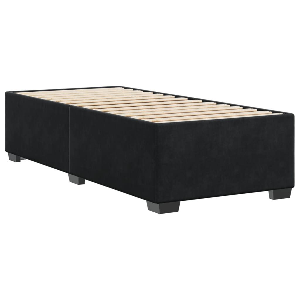 vidaXL Bett Bettgestell Schwarz 90x200 cm Samt