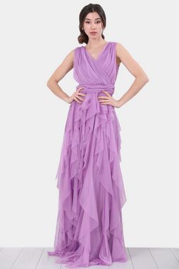 Modabout Abendkleid Langes Maxikleid Sommerkleid für Damen - NELB0063D3360LİL (1-tlg)