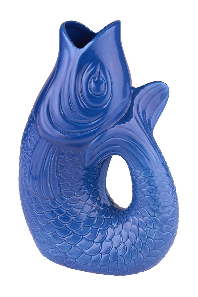 Dekovase Monsieur Carafon Vase / Karaffe Fisch L azure 2,7l