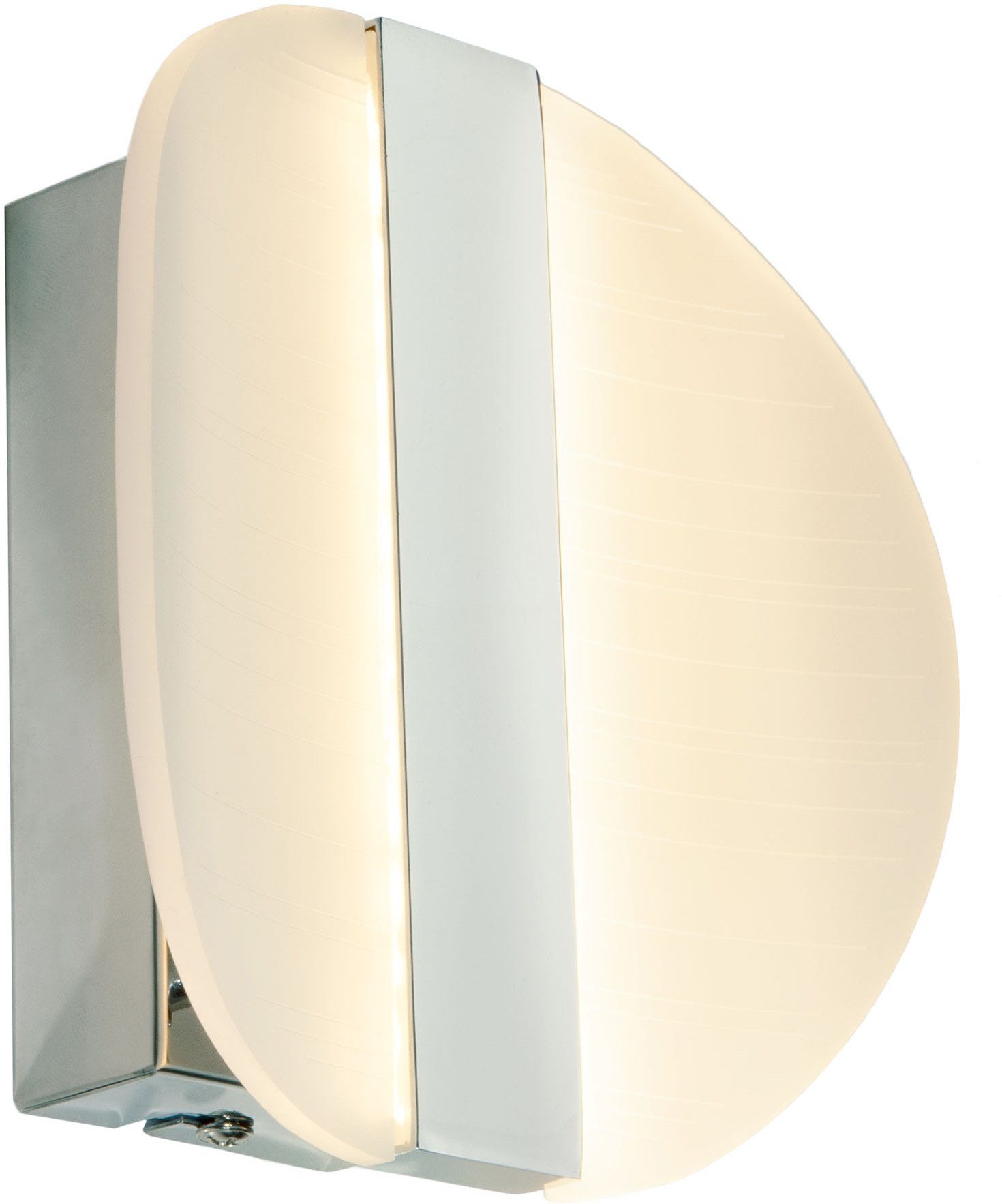 näve LED Wandleuchte Denver, LED fest integriert, Neutralweiß, incl. LED 2835 total 6W 3000K, 470lm,Farbe: satiniert chrome