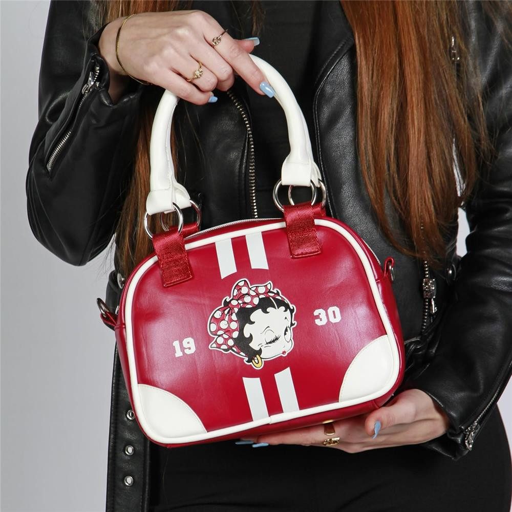 Karactermania Bowlingtasche Betty Boop Handtasche Henkeltasche Umhängetasche Rockabilly Handbag