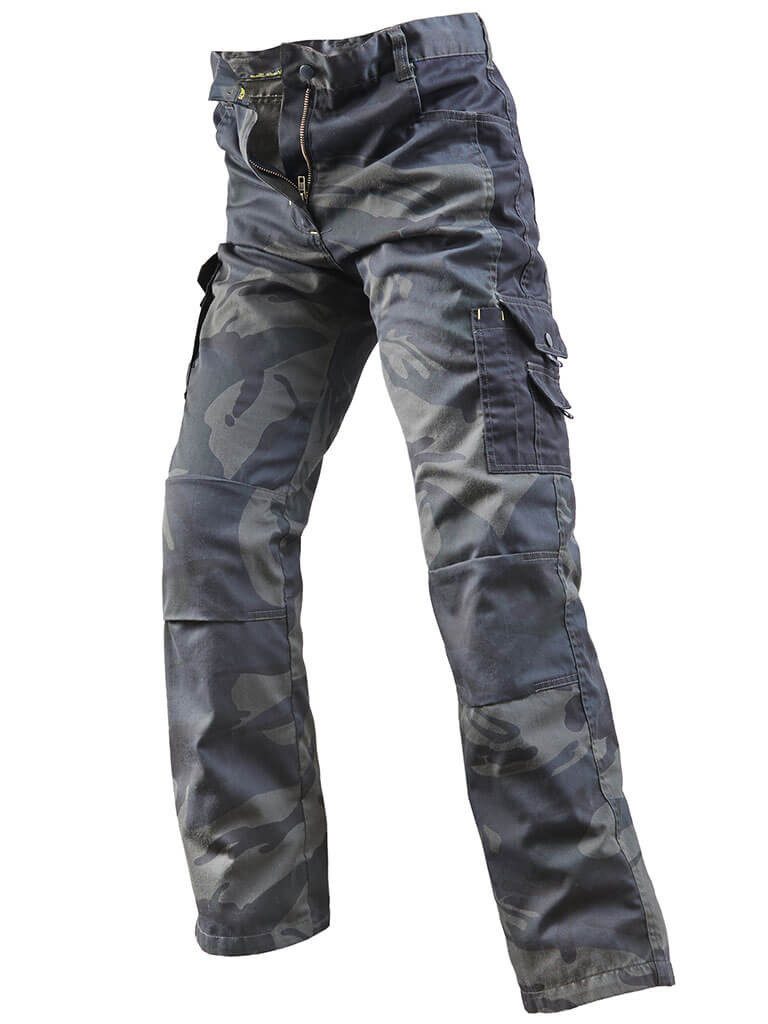 Uncle Sam Arbeitshose Herren Bundhose für Arbeit & Handwerk - Leichte Berufshose mit Taschen