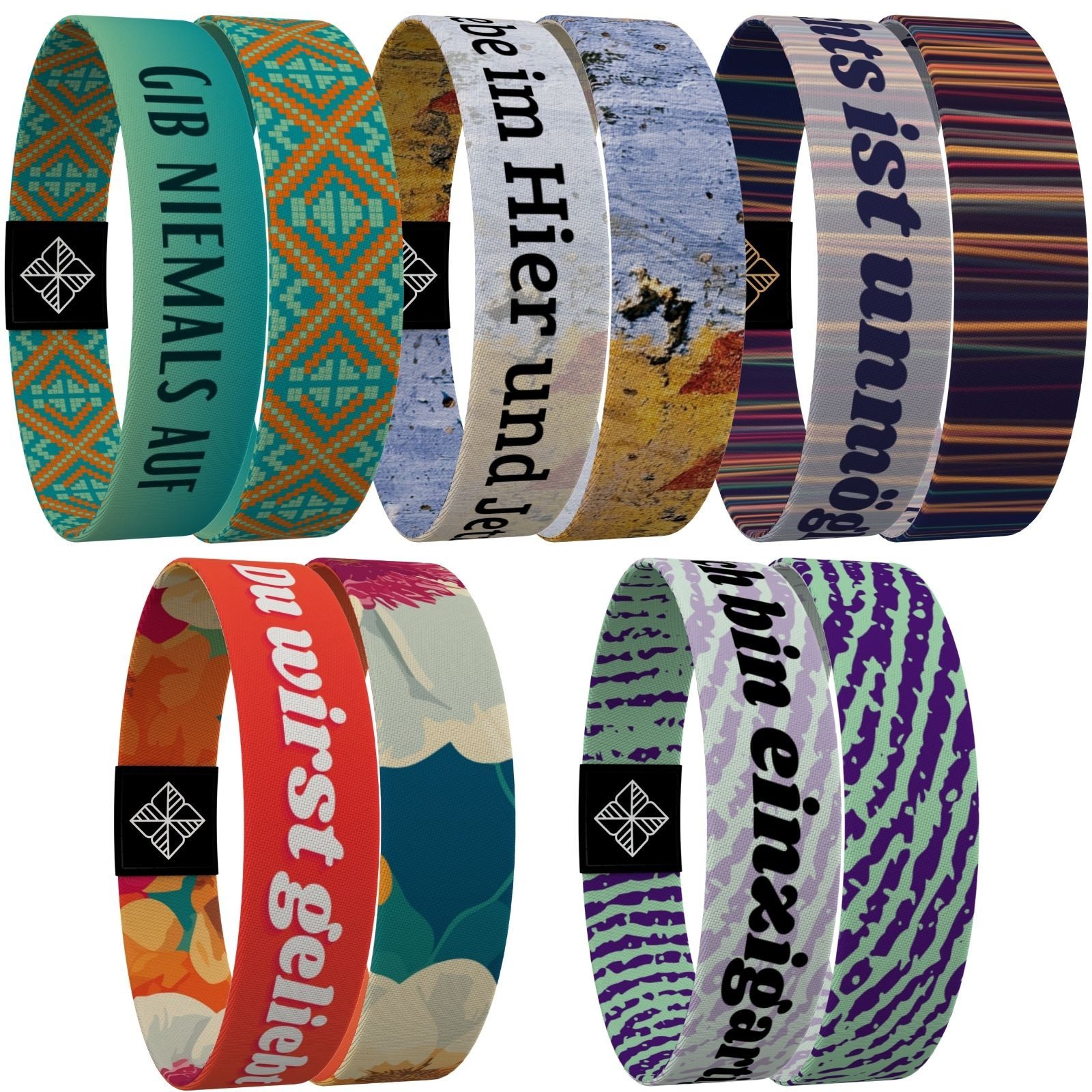 juma Armband - glaubensband - 5er Sets- Verschiedene Größen - Motivations-A günstig online kaufen