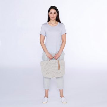 Kaipara - Merino Sportswear Rundhalsshirt URBAN Merino Shirt Damen Kurzarm Regular 150 weiter Ausschnittt (1-tlg) aus reiner Merinowolle Made in Germany