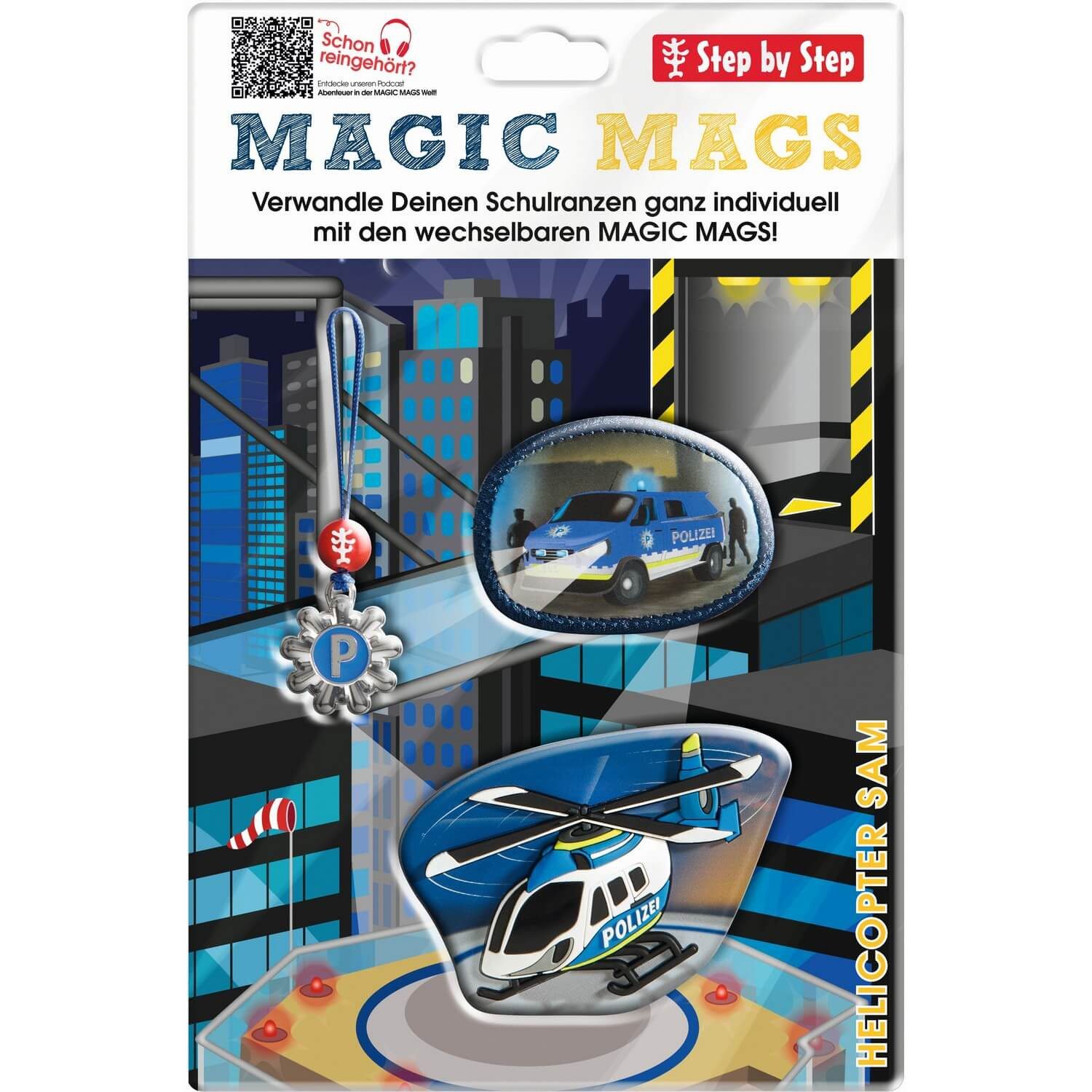 Step by Step Taschenanhänger MAGIC MAGS Helicopter Sam
