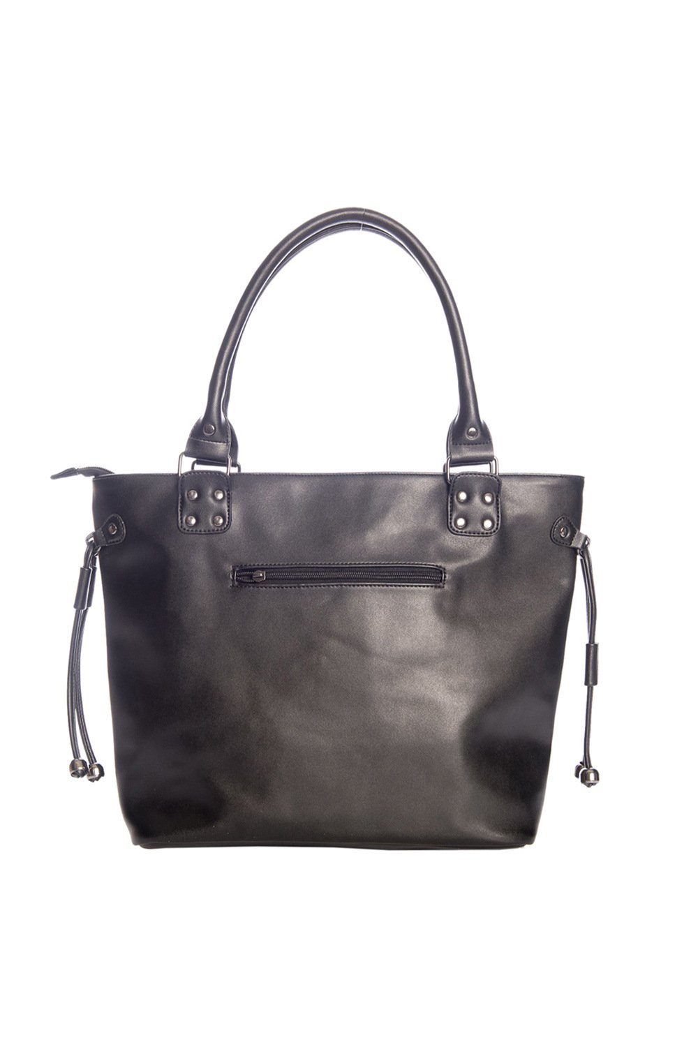 Banned Handtasche Delicatty, Samt beflockter Katzen Print