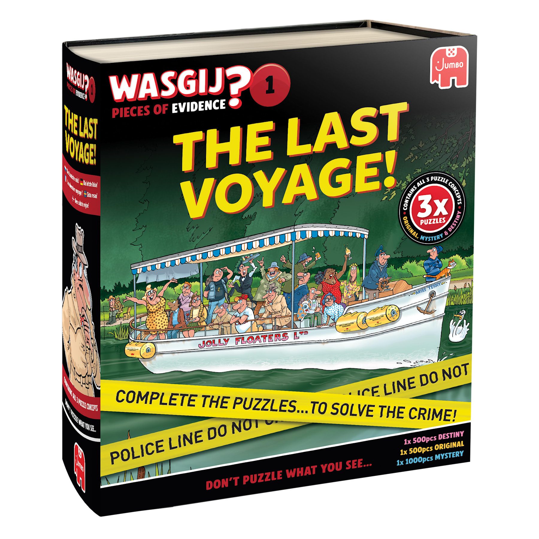 Jumbo Spiele Puzzle Wasgij Pieces of Evidence 1 - The Last Voyage! 3x Puzzles, 2000 Puzzleteile