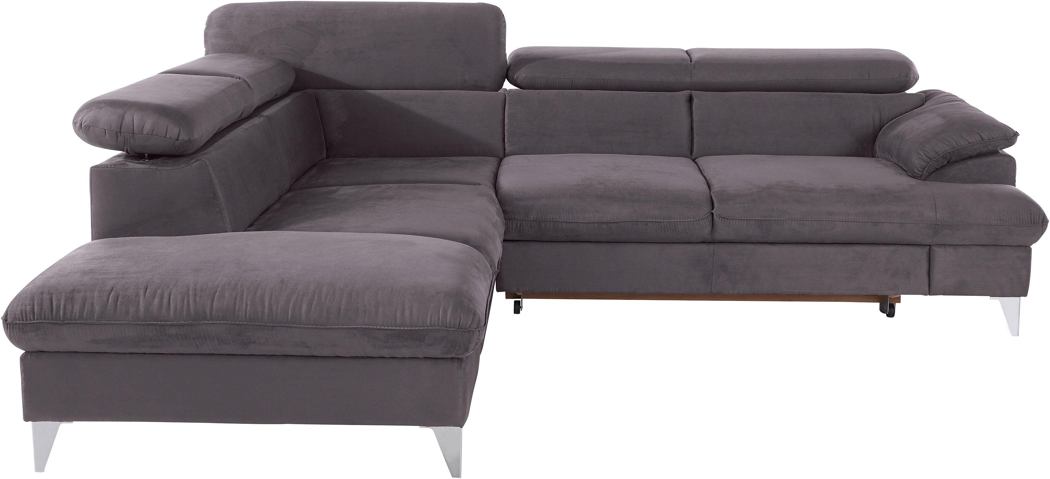 COTTA Ecksofa "Caluso L-Form", mit Kopfteilverstellung, wahlweise mit Bettf günstig online kaufen