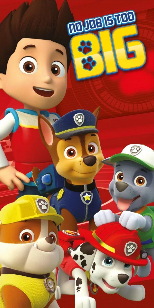 PAW PATROL Badetuch Paw Patrol Handtuch Badetuch Hunde Kinder Sommer Duschtuch Strandtuch 70 x 140cm