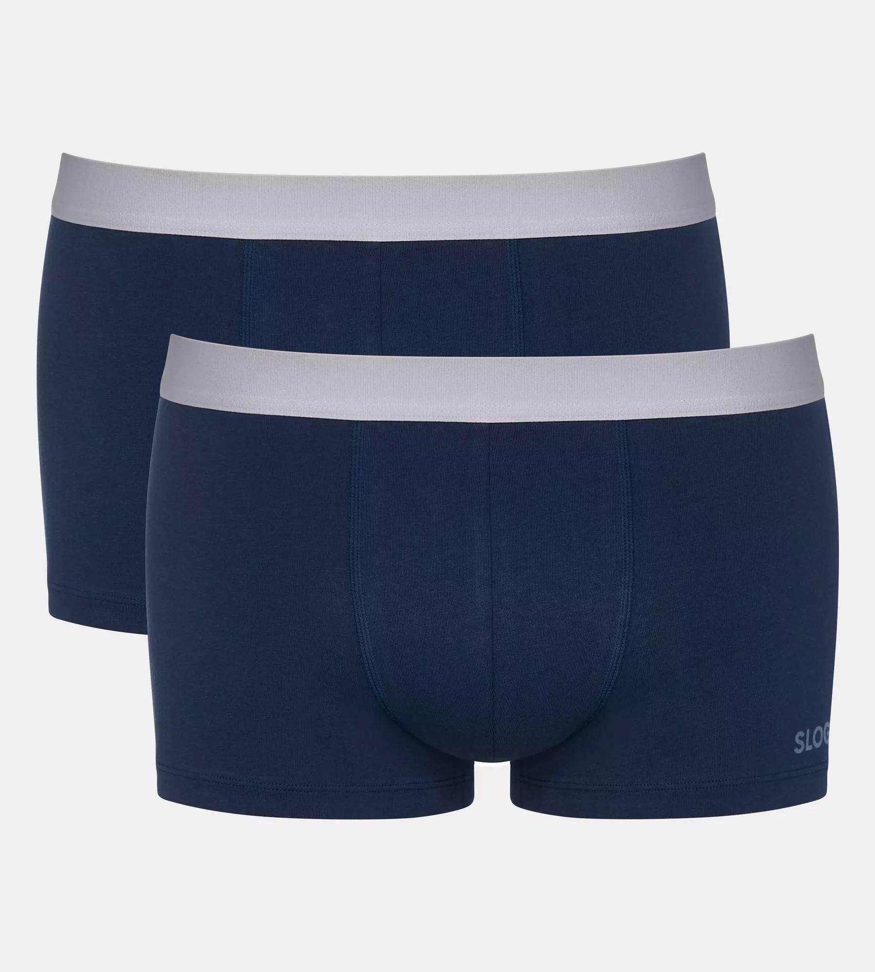 sloggi Retro Pants men GO ABC 2.0 Hipster 2P (Packung, 2-St., 2er Pack) moderne bequeme Basics