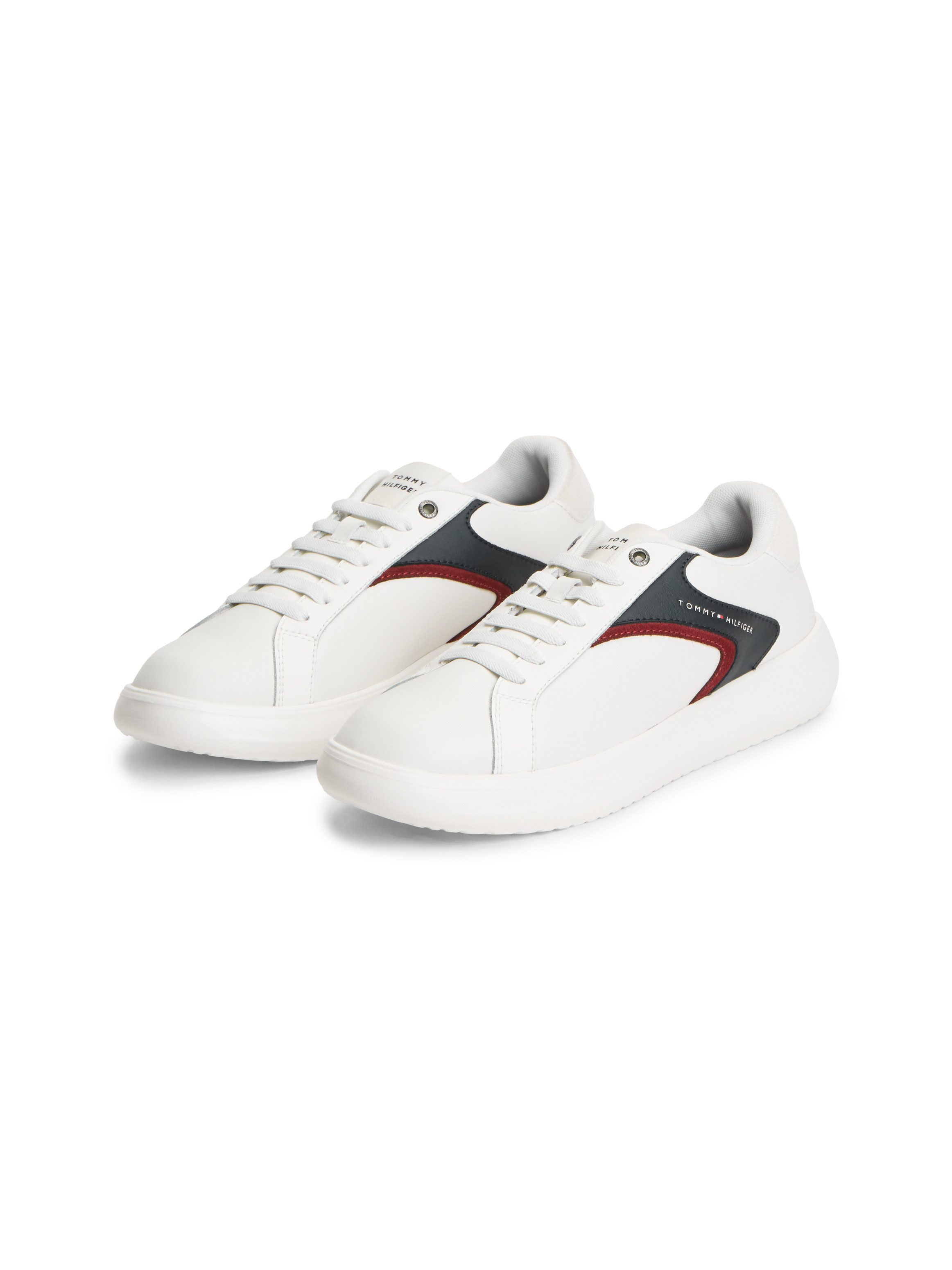 Tommy Hilfiger TH MODERN LIGHTCUP LEATHER Sneaker Freizeitschuh, Halbschuh, Schnürschuh mit Kontrastbesätzen