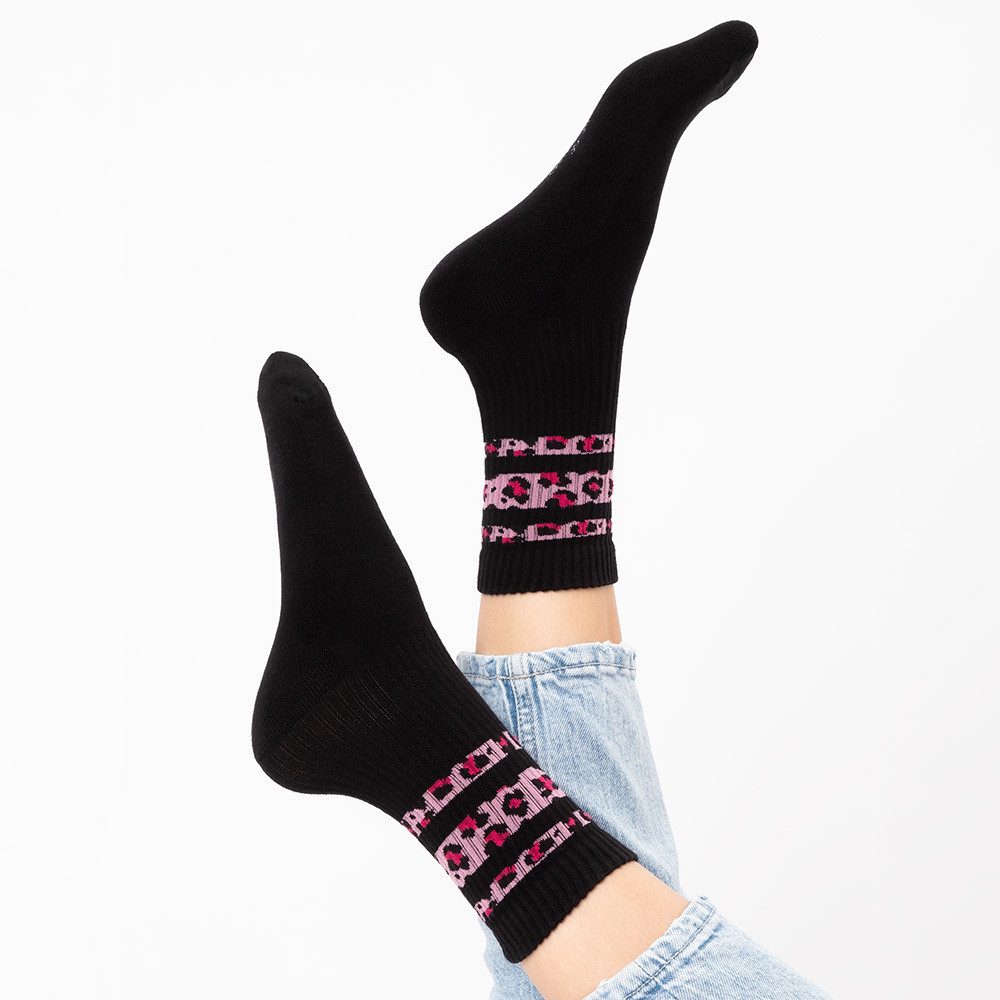 OCCULTO Tennissocken Occulto Damen Leoparden Muster Tennis Socken 6er Pack (Modell: Nala) (6-Paar)