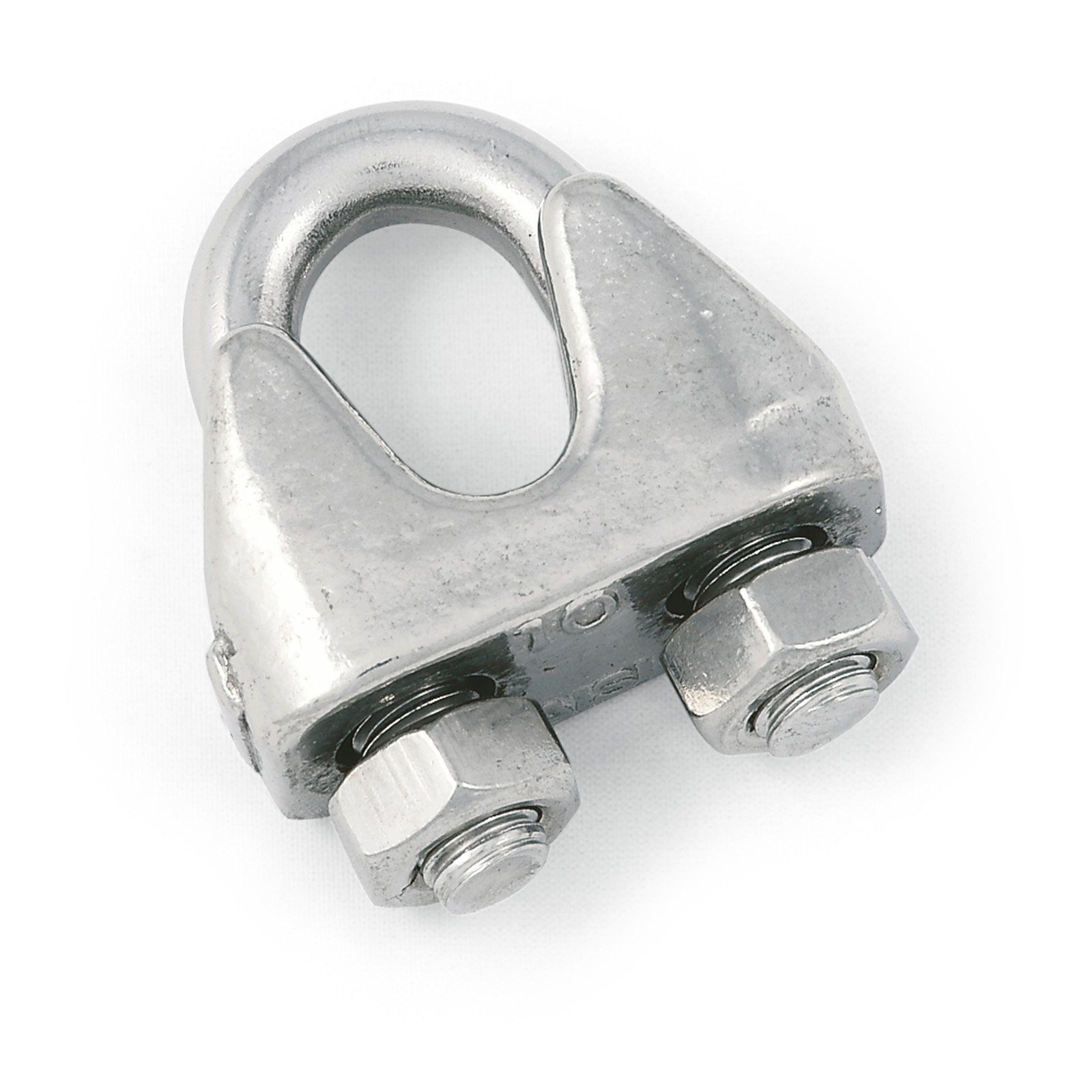 SO-TECH® Drahtseilklemme Drahtseilklemme für 2 mm - 8 mm Edelstahl AISI 316 (V4A), (5St), rostfrei salzwasserbeständig Bügelklemmen Seilklemmen