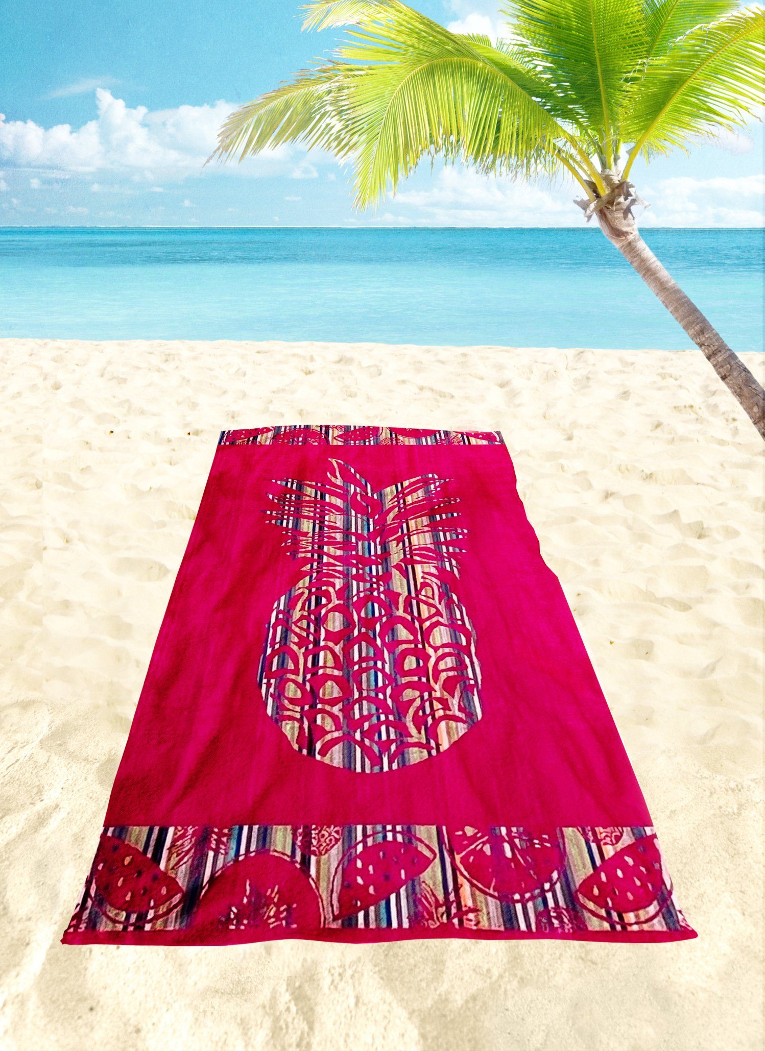 jilda-tex Strandtuch Strandtuch 90x165 cm Badetuch günstig online kaufen