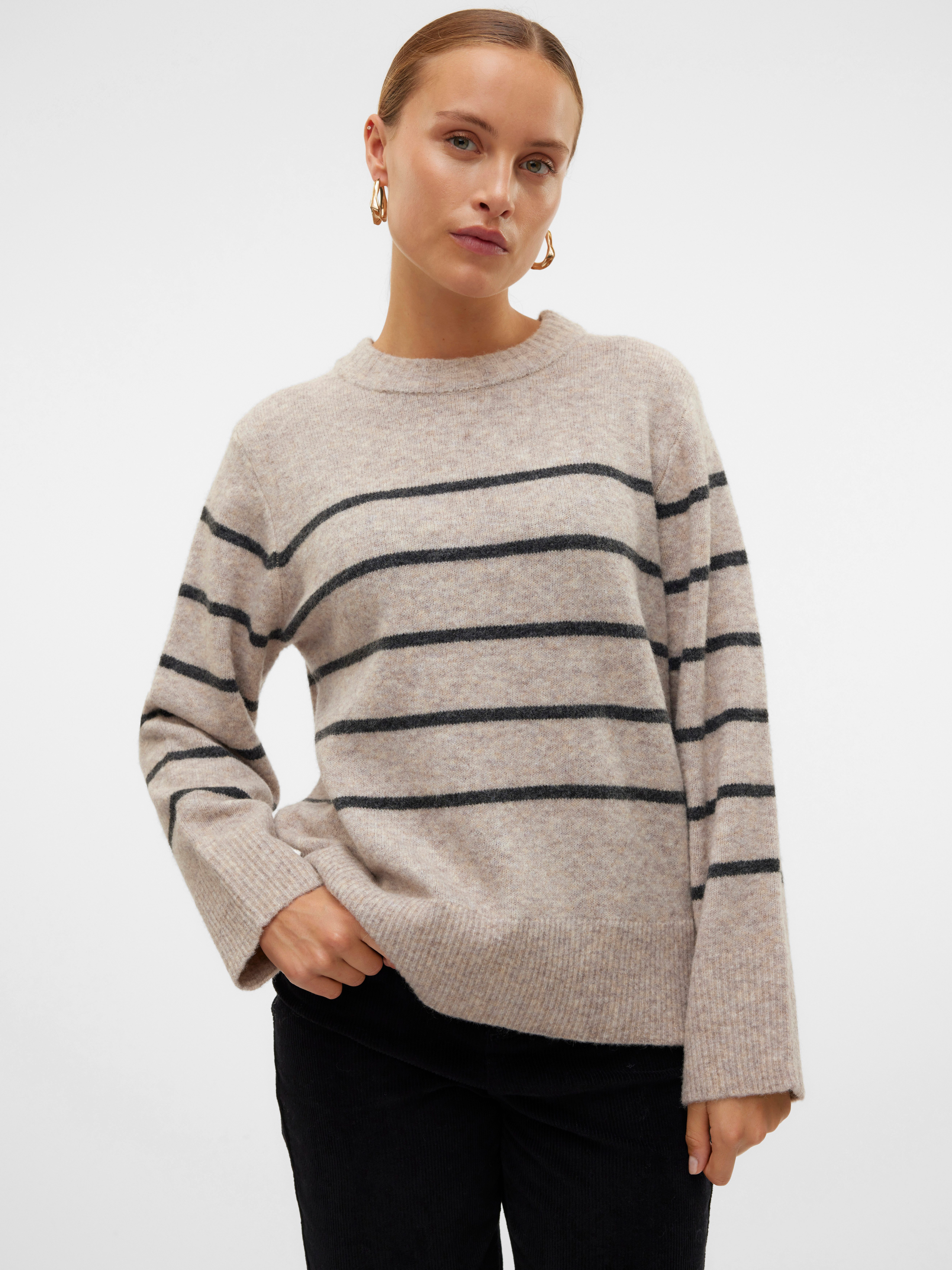 Vero Moda Strickpullover VMFLAWLESS LS O-NECK günstig online kaufen