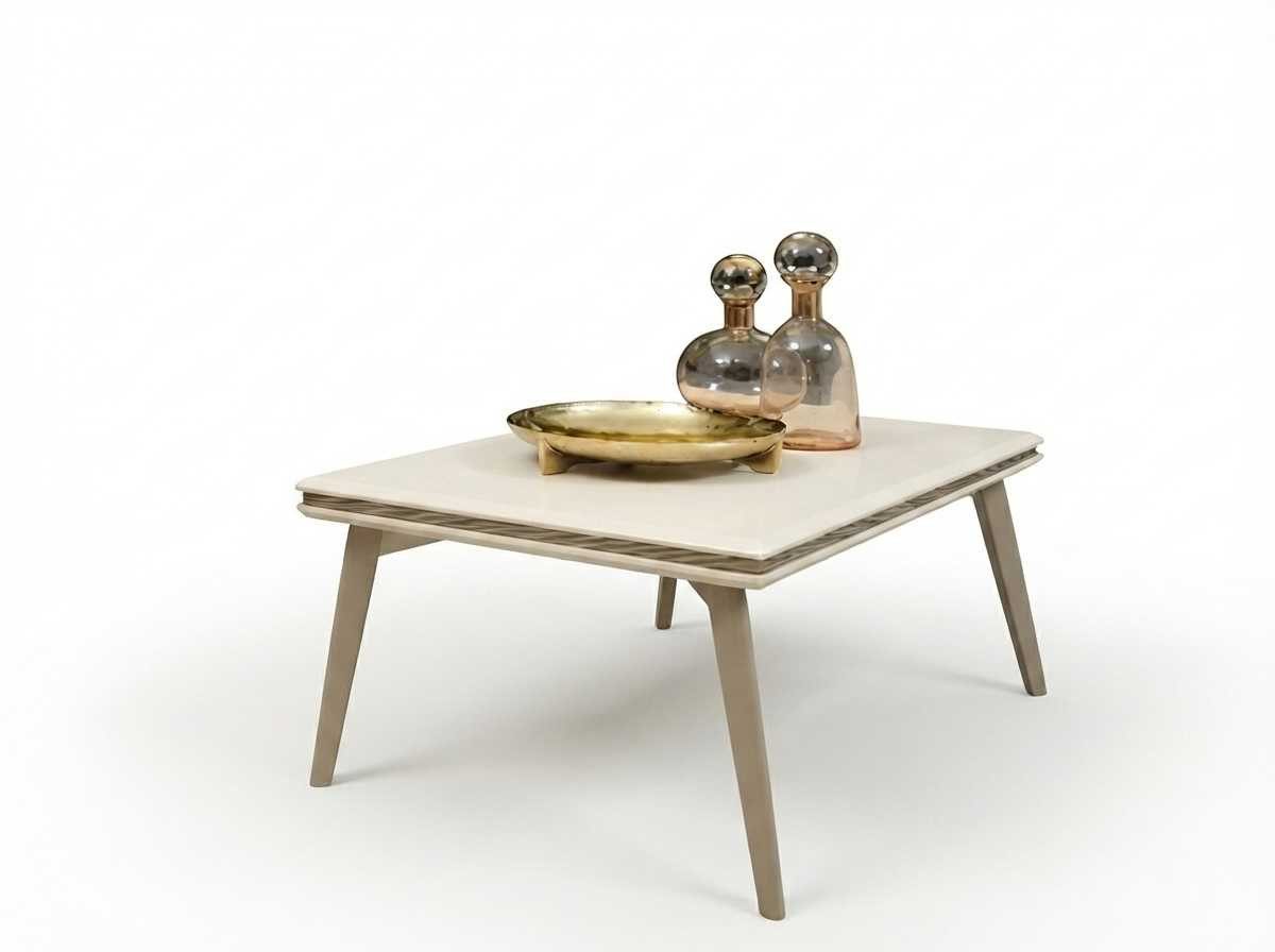 JVmoebel Couchtisch Couchtisch Beige Modern Luxus Wohnzimmertisch Beistelltisch Tisch, Made in Europa