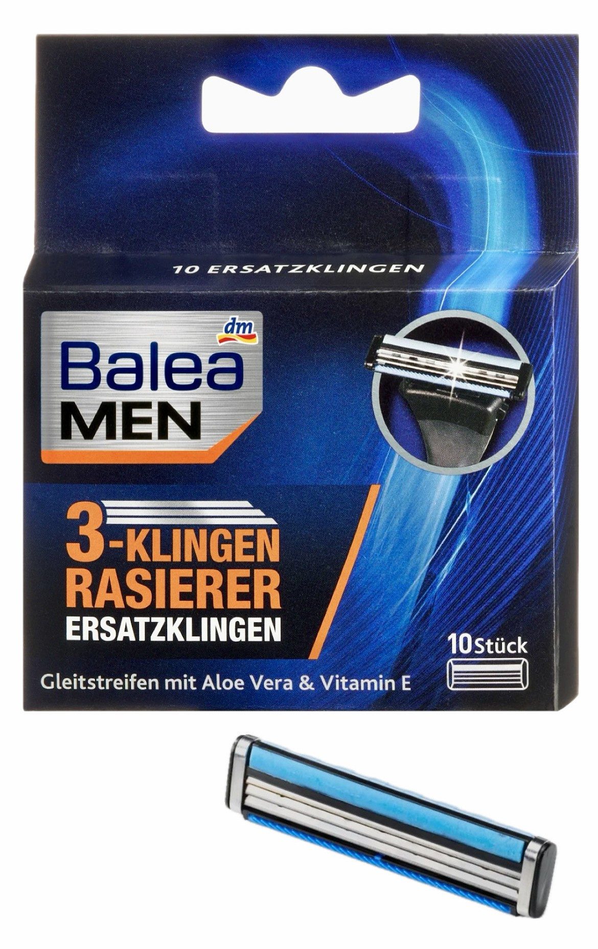 dm-drogerie markt GmbH & Co. KG Rasierklingen 3-Klingen Rasierer - Balea, 2-tlg., Ersatzklingen, Balea