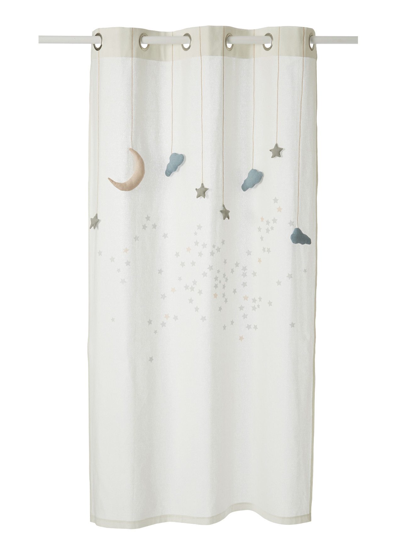 vertbaudet Vorhang Kinderzimmer Vorhang MOND & STERNE, Baumwolle günstig online kaufen