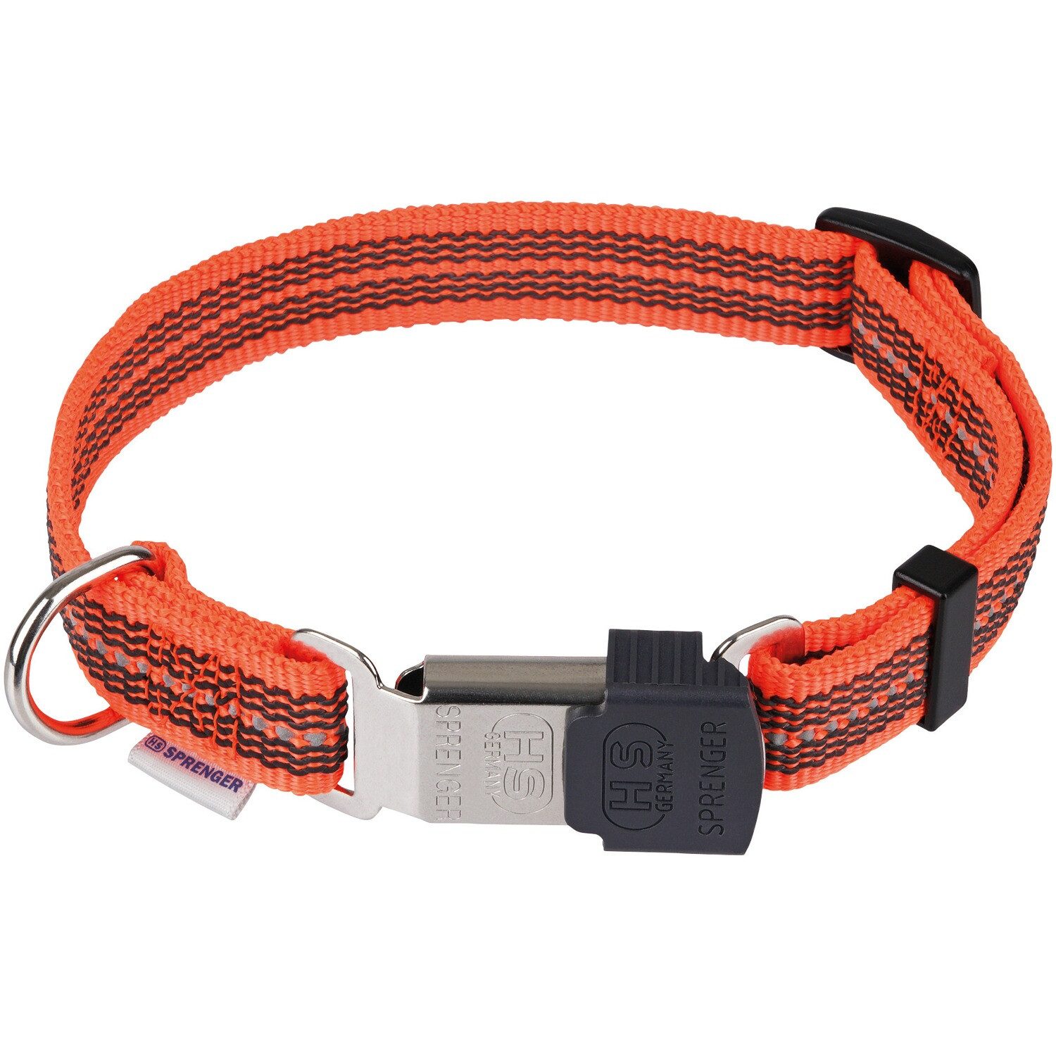 SPRENGER Hunde-Halsband Halsband gummiert/reflektierend – verstellbar