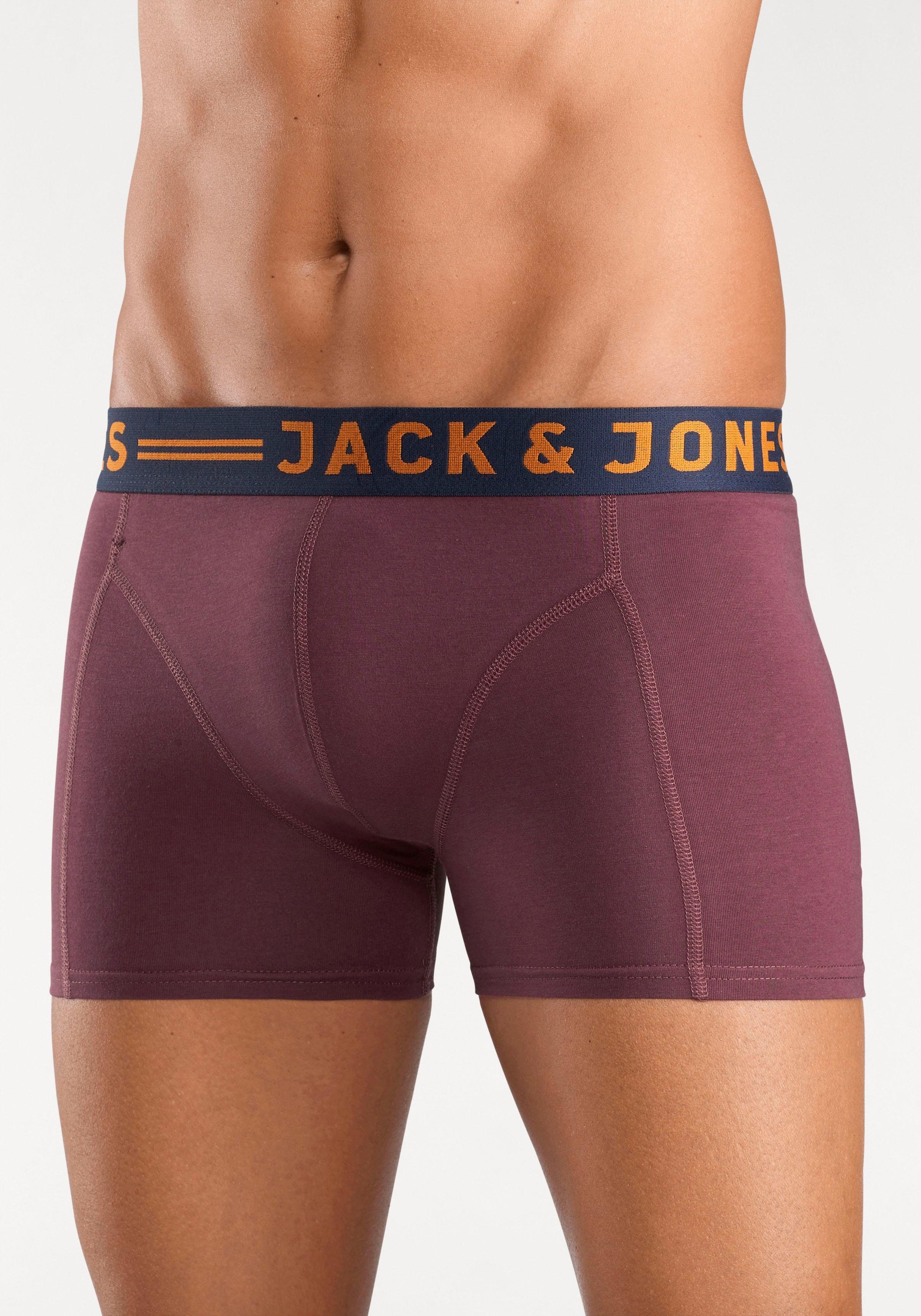 Jack & 177083 kontrastfarbigem Trunks Lichfield Boxer Jones Bur Bund JAC mit 3-St) (Packung