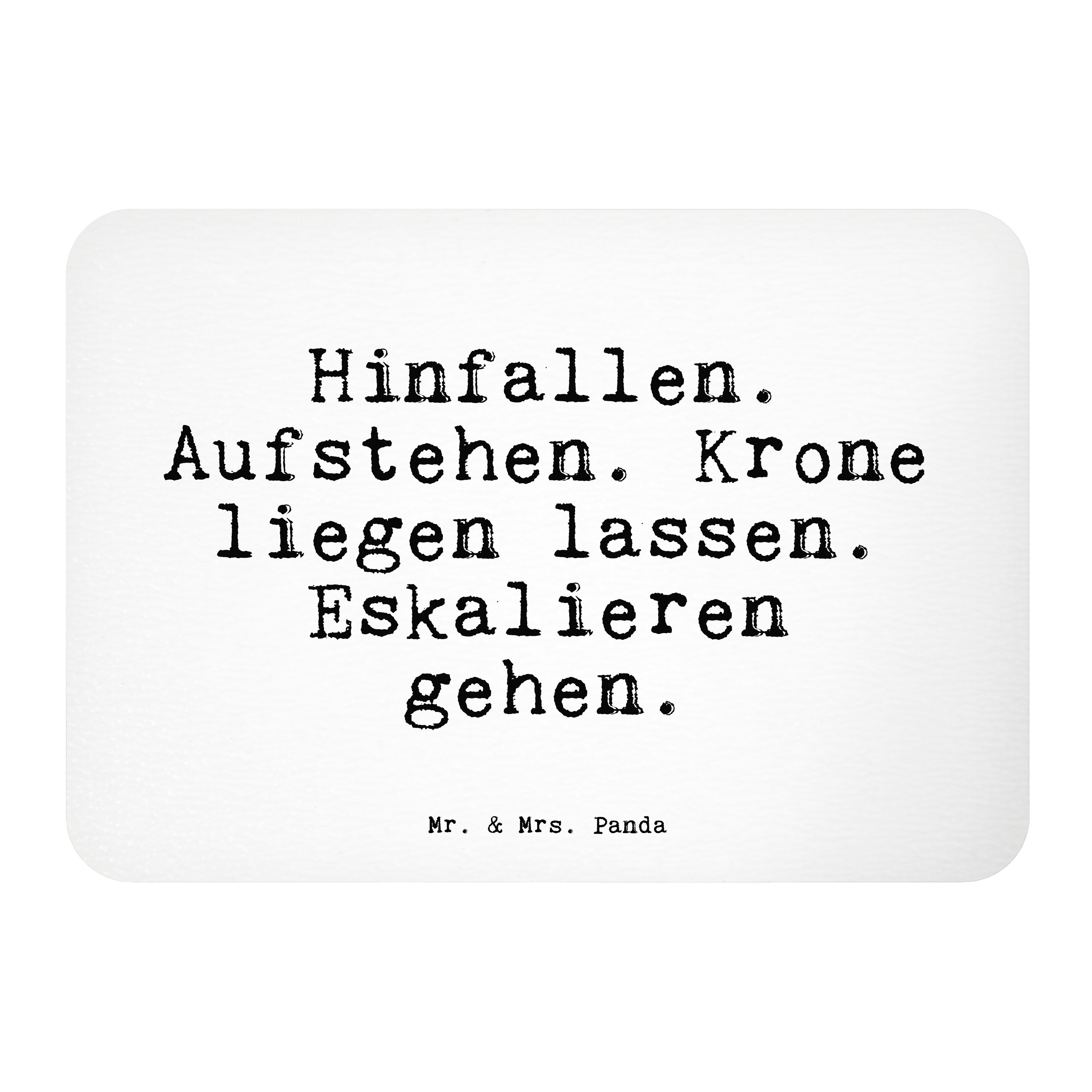 Mr. & Mrs. Panda »Hinfallen. Aufstehen. Krone liegen... Weiß