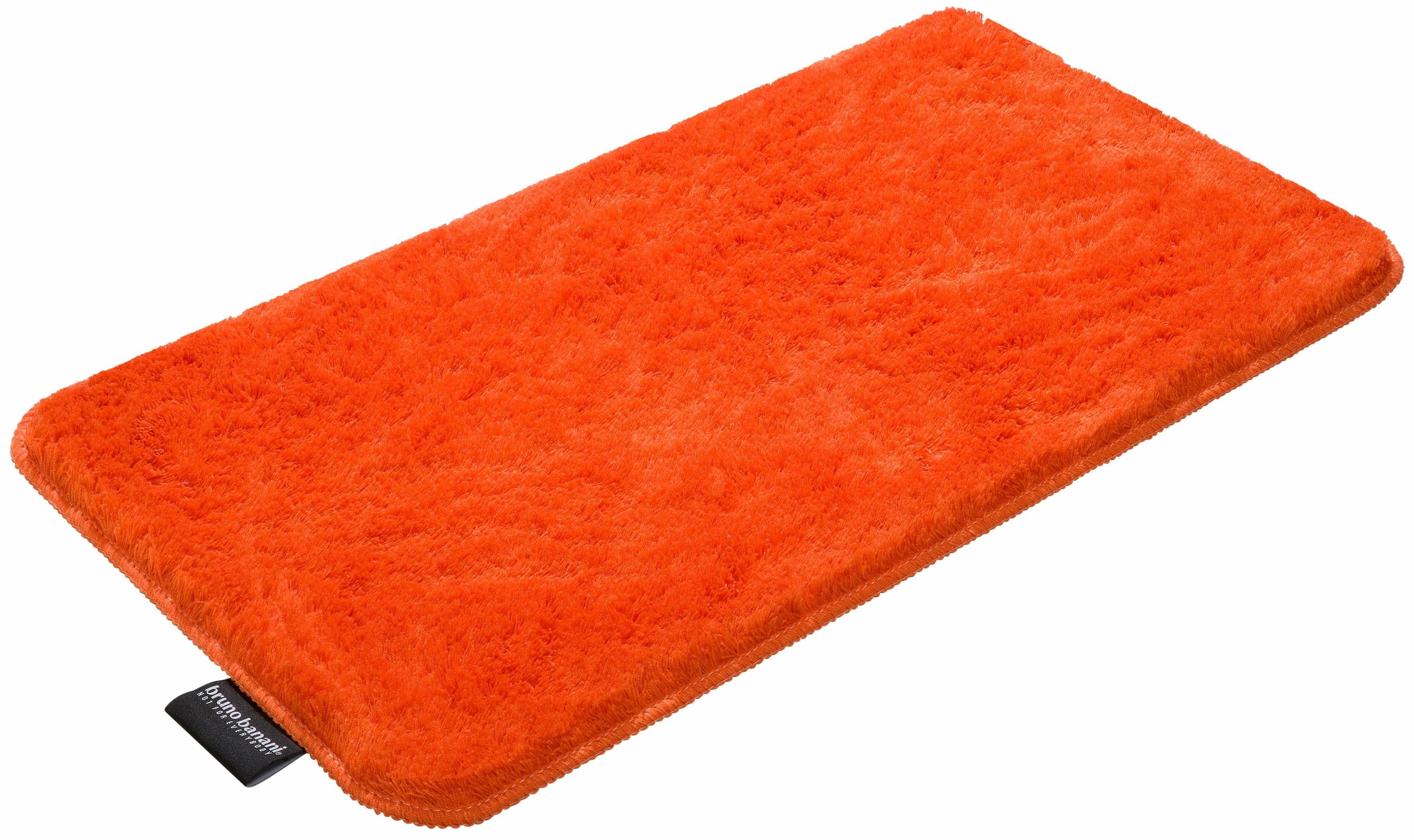 Bruno Banani Badematte Lana, Standard & Premium Qualität, 25 mm oder 30 mm Höhe, rutschhemmend beschichtet, schnell trocknend, strapazierfähig, fußbodenheizungsgeeignet, Polyacryl, rechteckig, Badteppich, Badematten, unifarben, auch als 3 teiliges Set & rund