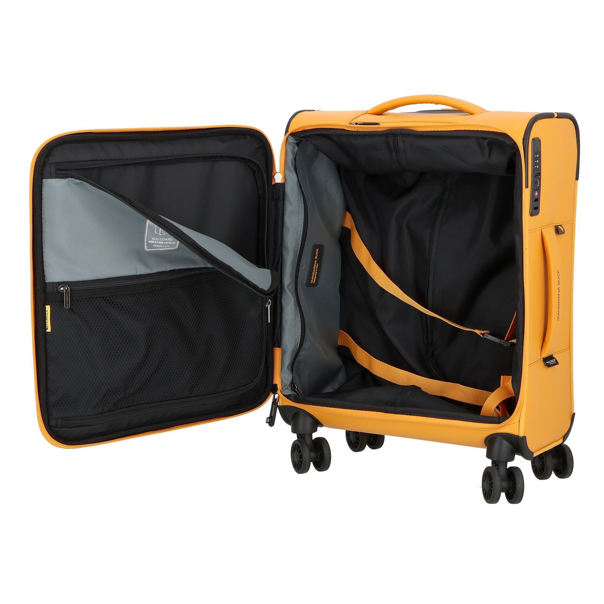 Mandarina Duck Handgepäck-Trolley Eco Coated, 4 Rollen, Polyester