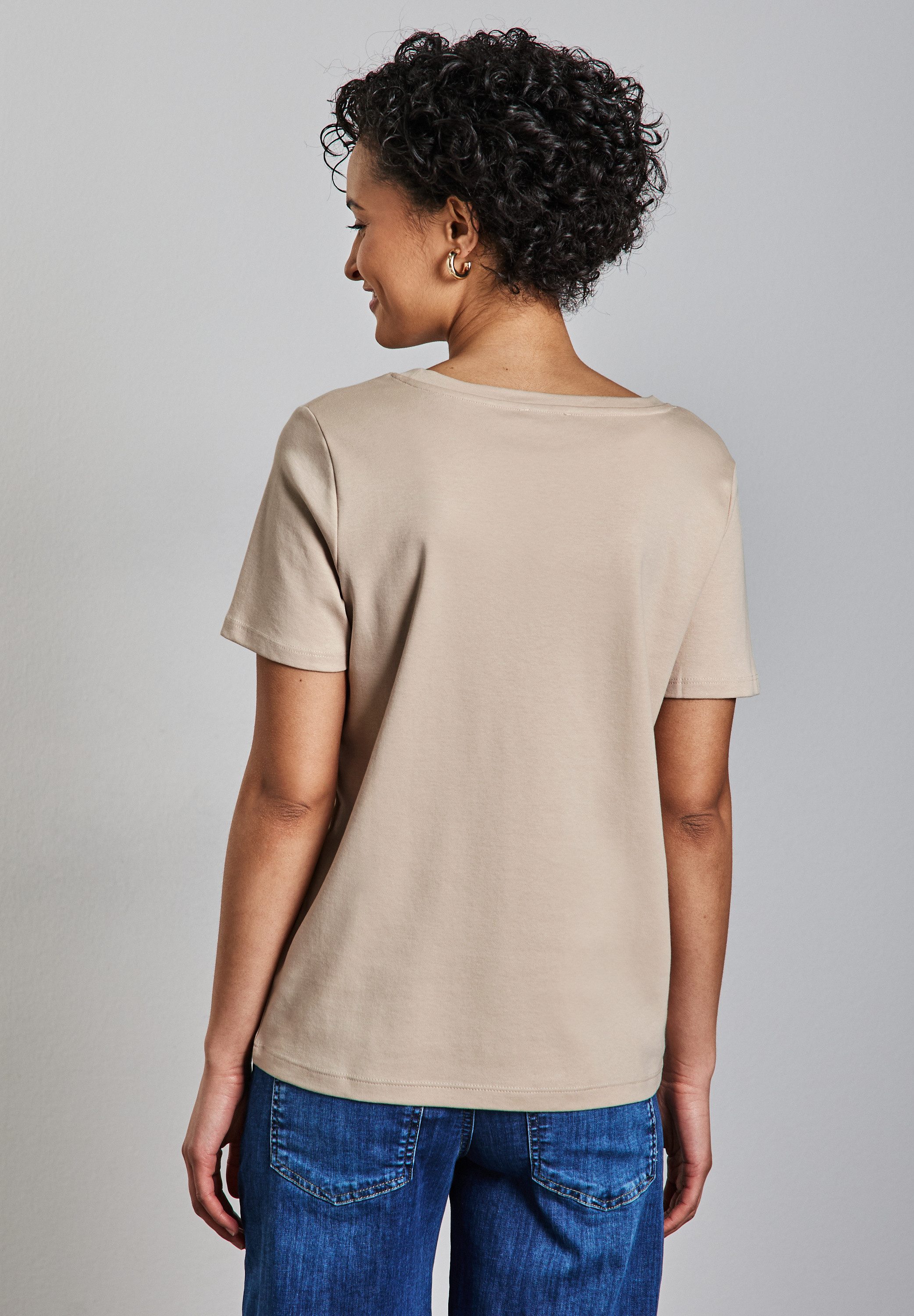 STREET ONE T-Shirt aus reiner Baumwolle